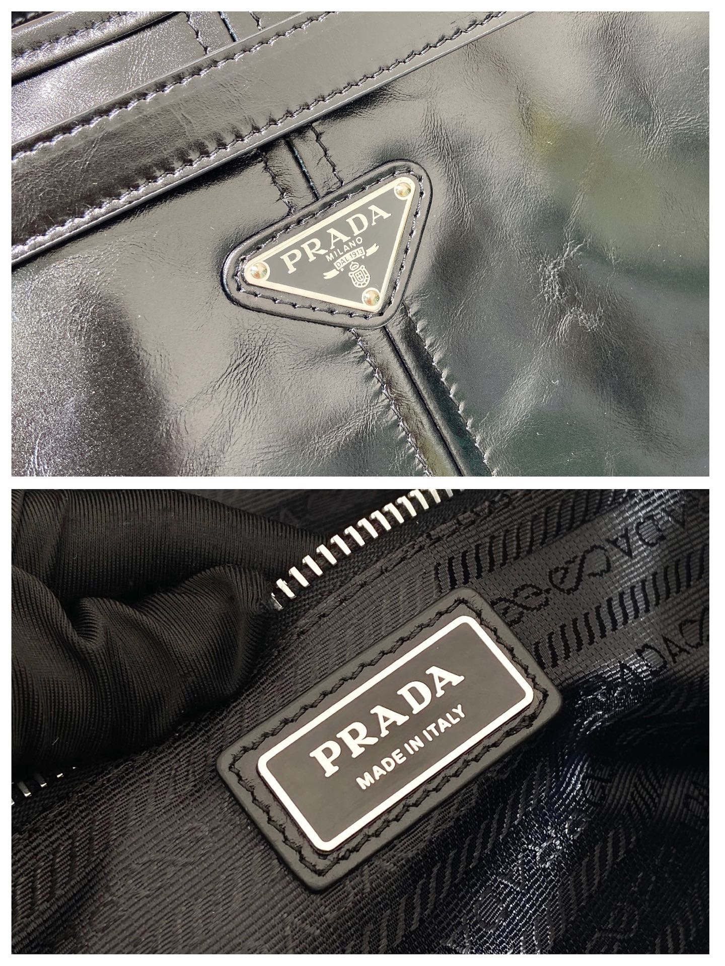 37CM 普拉达 PRADA Bonnie  斜跨 单肩包 黑色 双肩带黑 F0-2VH215_2CYR_F0002