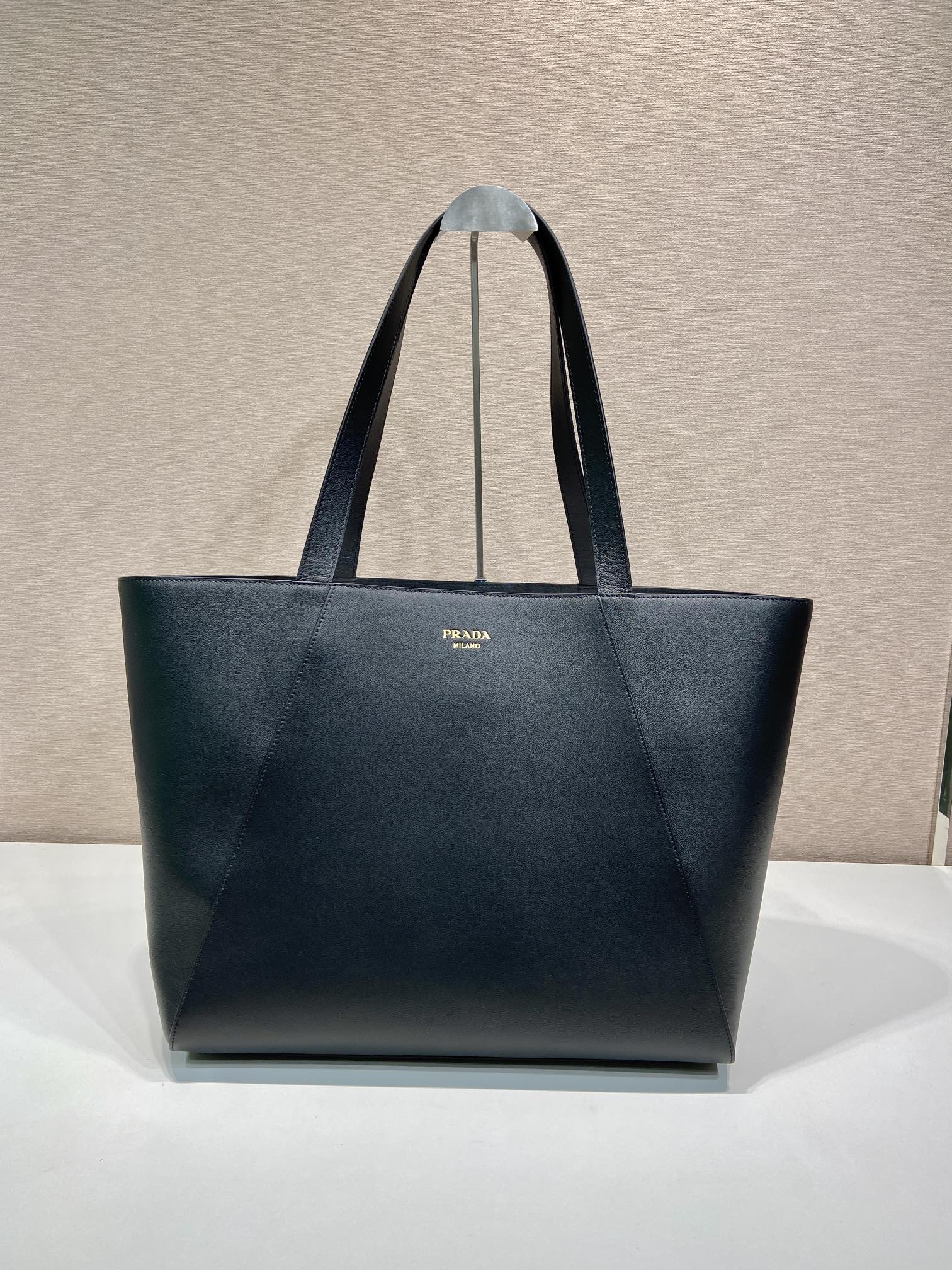 40CM 普拉达 PRADA  单肩手提 包 托特 黑色皮 H0-2VG123_2CYS_F0002