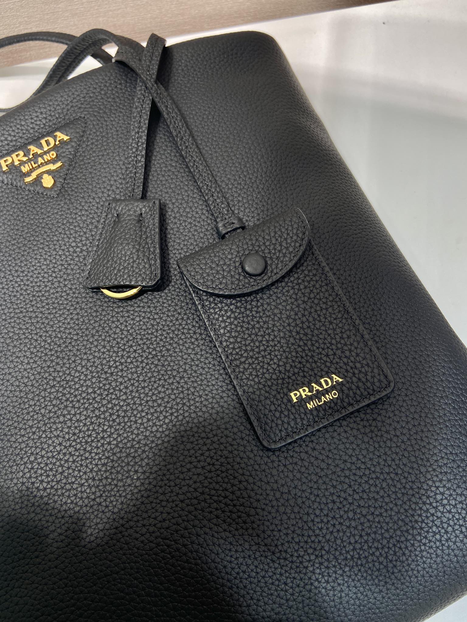 普拉达 PRADA  单肩手提 包 托特  黑色 皮H0-1BG550_2DKV_F0002_V_ONT