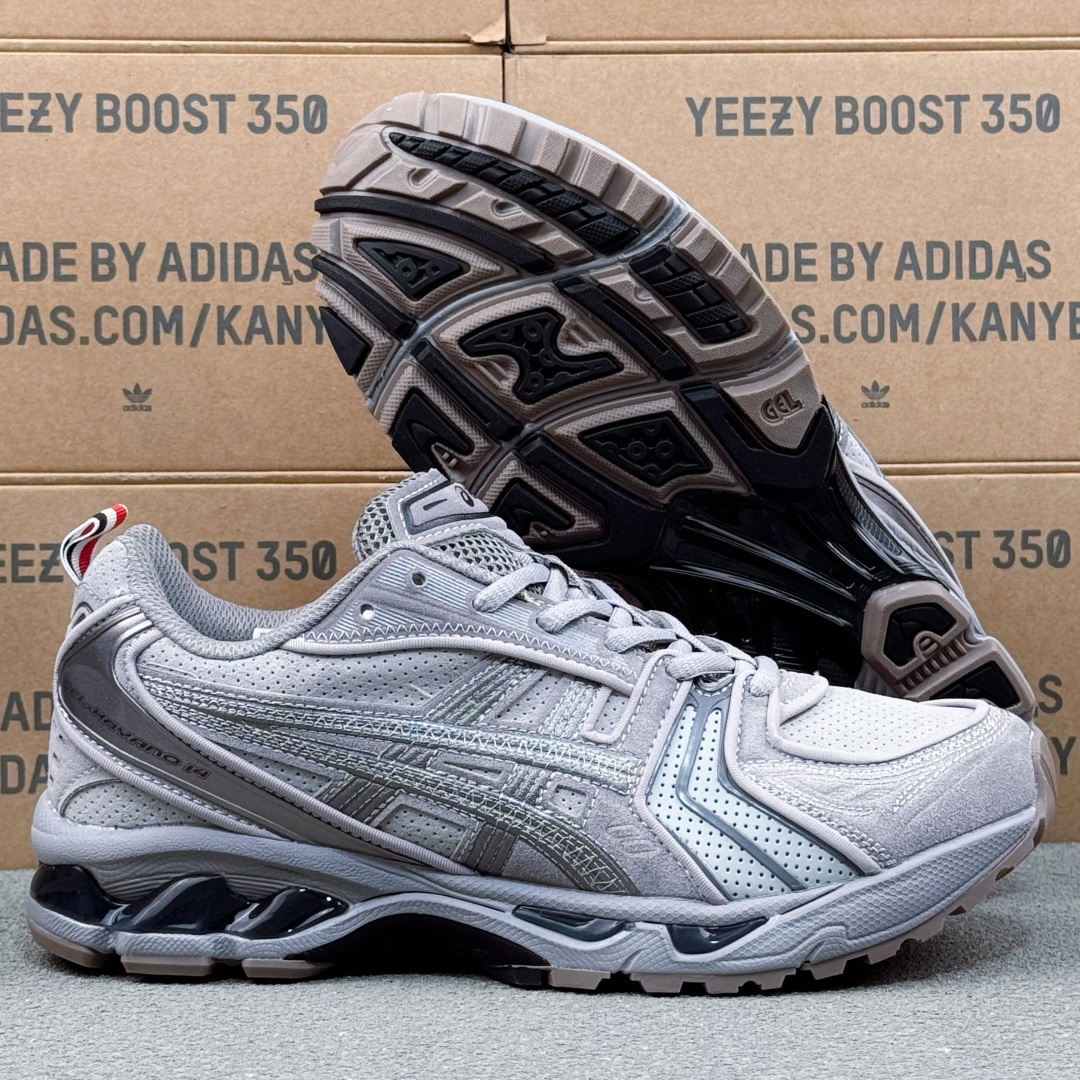 Thom Browne x Asics K14 亚瑟士  低筒 减震 户外 运动鞋 跑步鞋  休闲鞋 板鞋 男女同款 灰色 1203B110-020