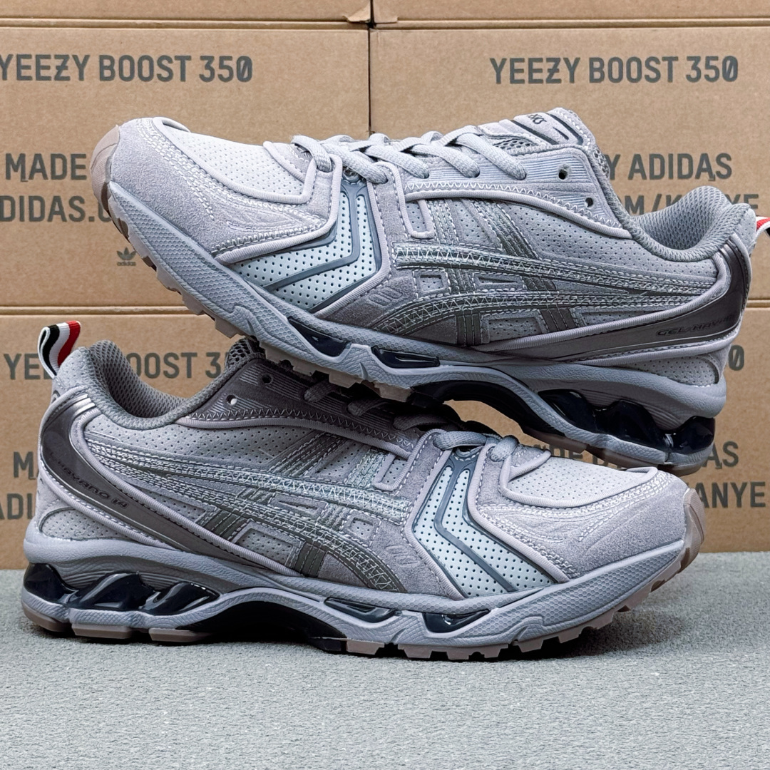 Thom Browne x Asics K14 亚瑟士  低筒 减震 户外 运动鞋 跑步鞋  休闲鞋 板鞋 男女同款 灰色 1203B110-020