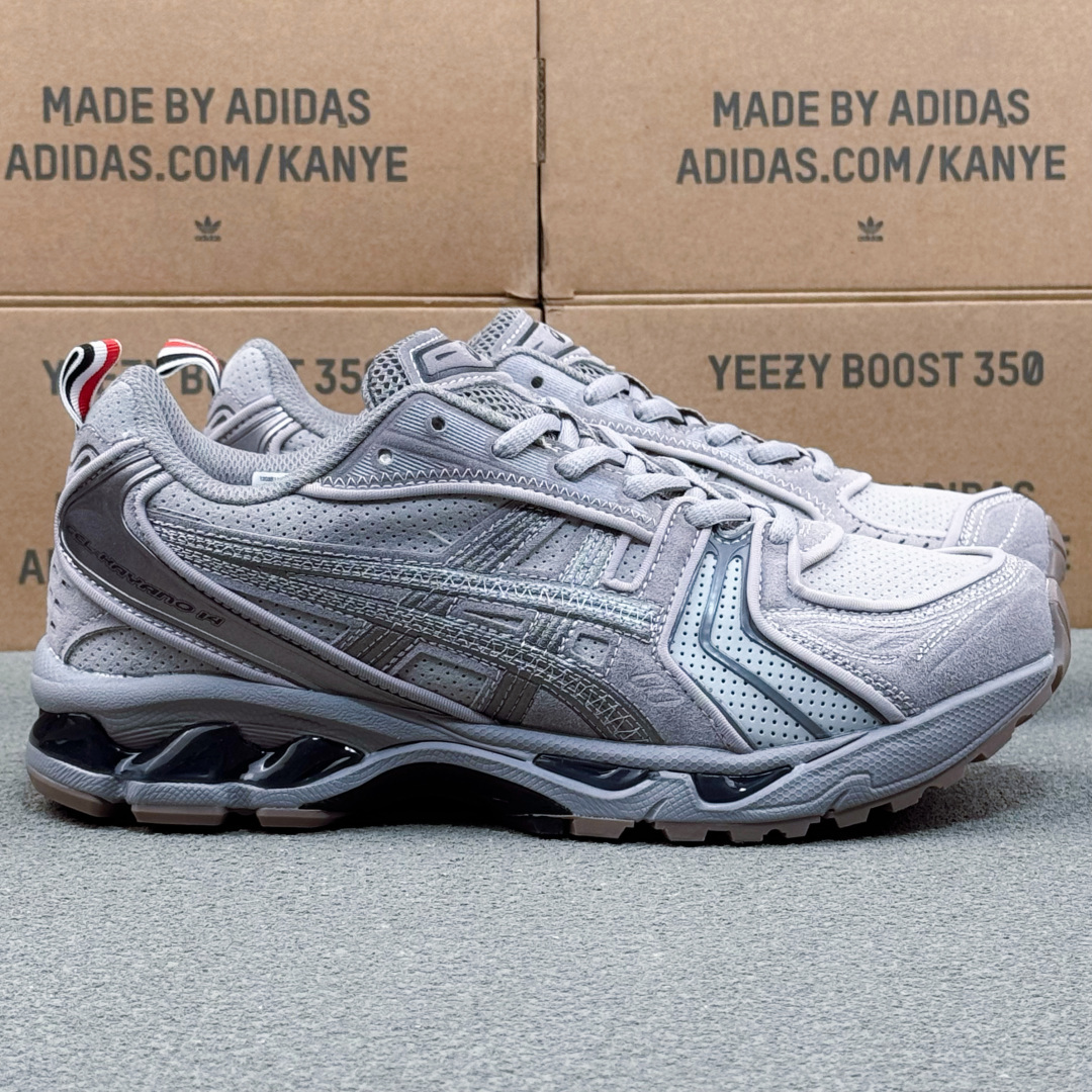 Thom Browne x Asics K14 亚瑟士  低筒 减震 户外 运动鞋 跑步鞋  休闲鞋 板鞋 男女同款 灰色 1203B110-020