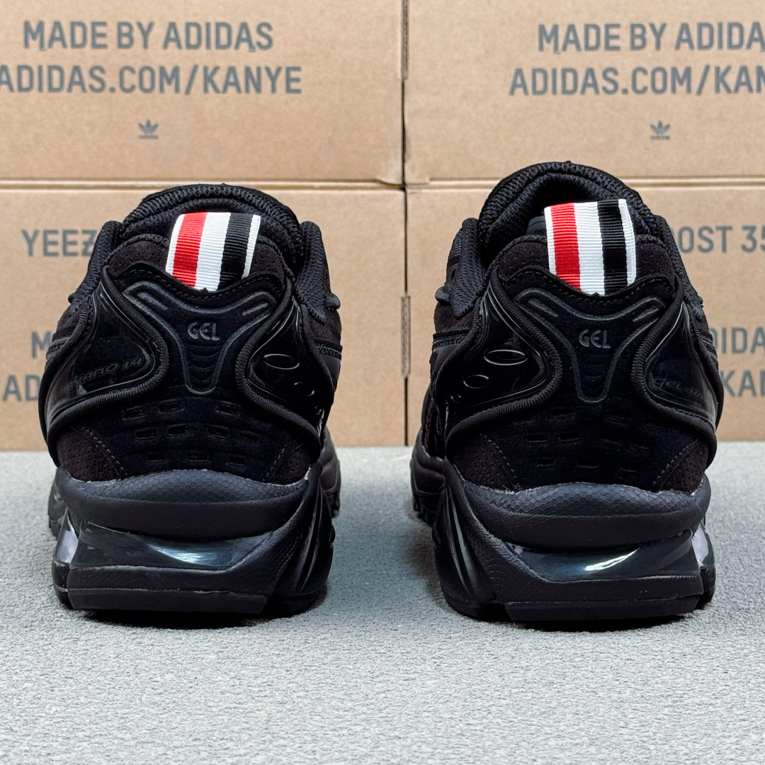 Thom Browne x Asics K14 亚瑟士  低筒 减震 户外 运动鞋 跑步鞋  休闲鞋 板鞋 男女同款 黑色 1203B110-001