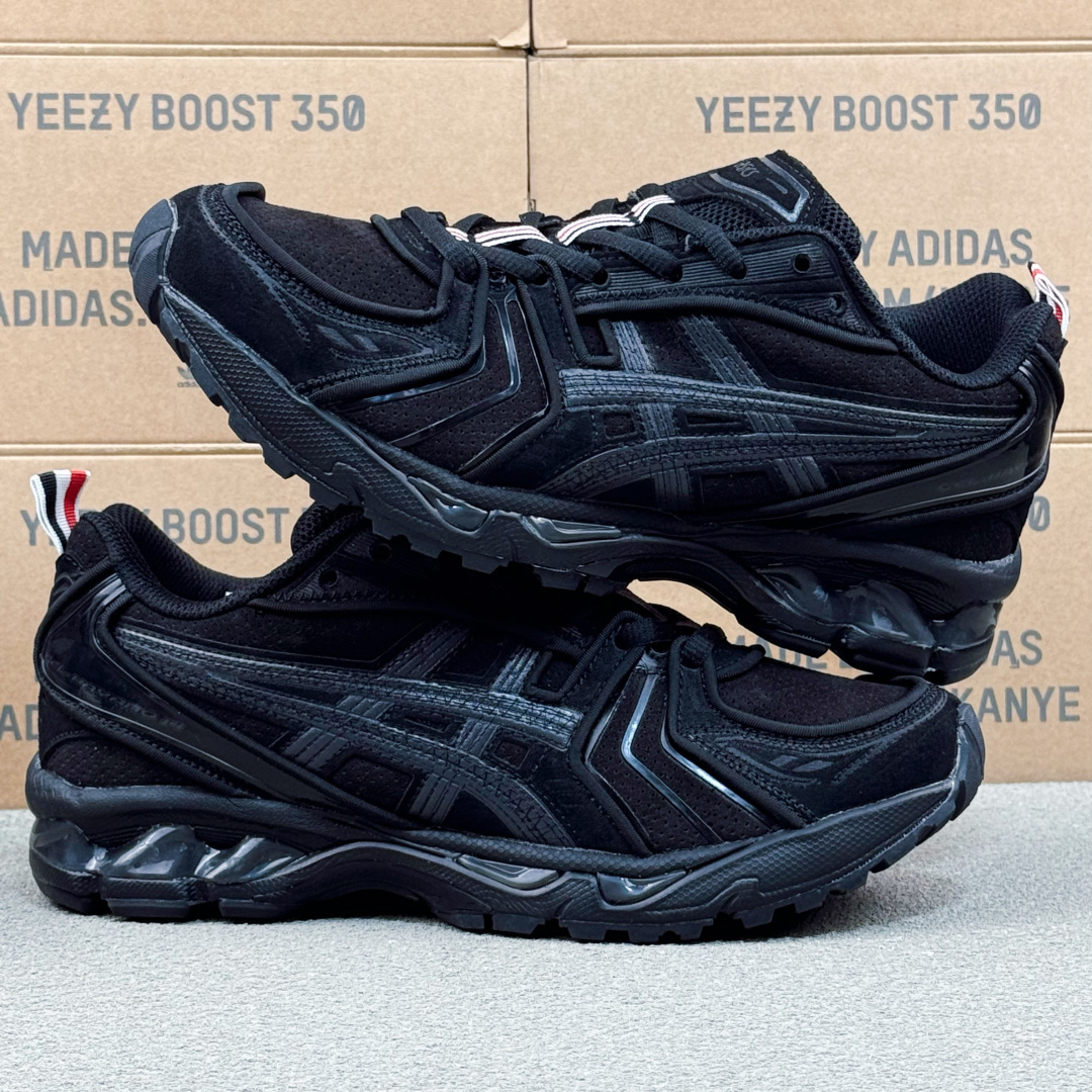 Thom Browne x Asics K14 亚瑟士  低筒 减震 户外 运动鞋 跑步鞋  休闲鞋 板鞋 男女同款 黑色 1203B110-001
