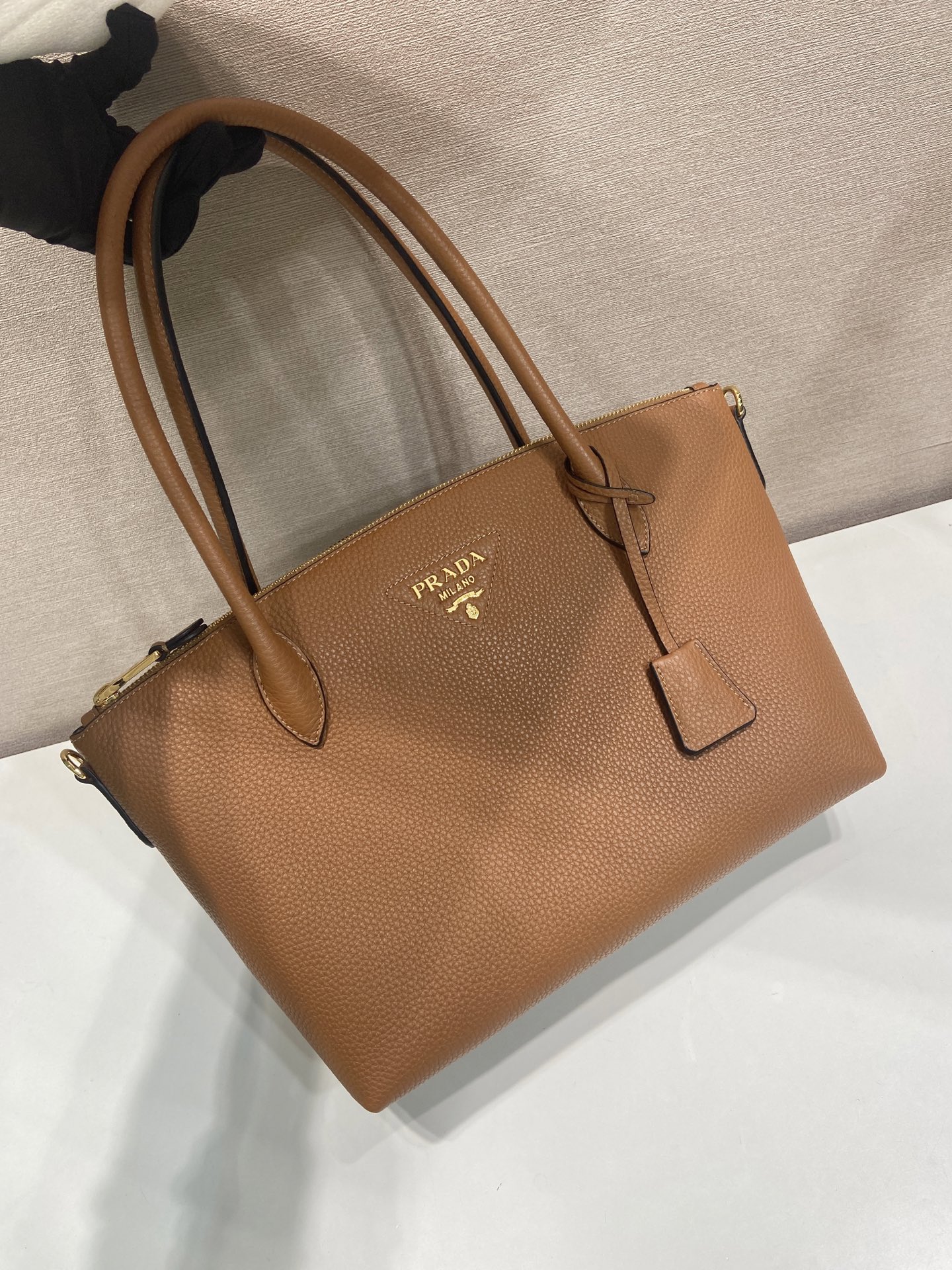 普拉达 PRADA  托特手提 焦糖色 皮质 H0-1BG627_2DKV_F03CW_V_ONM