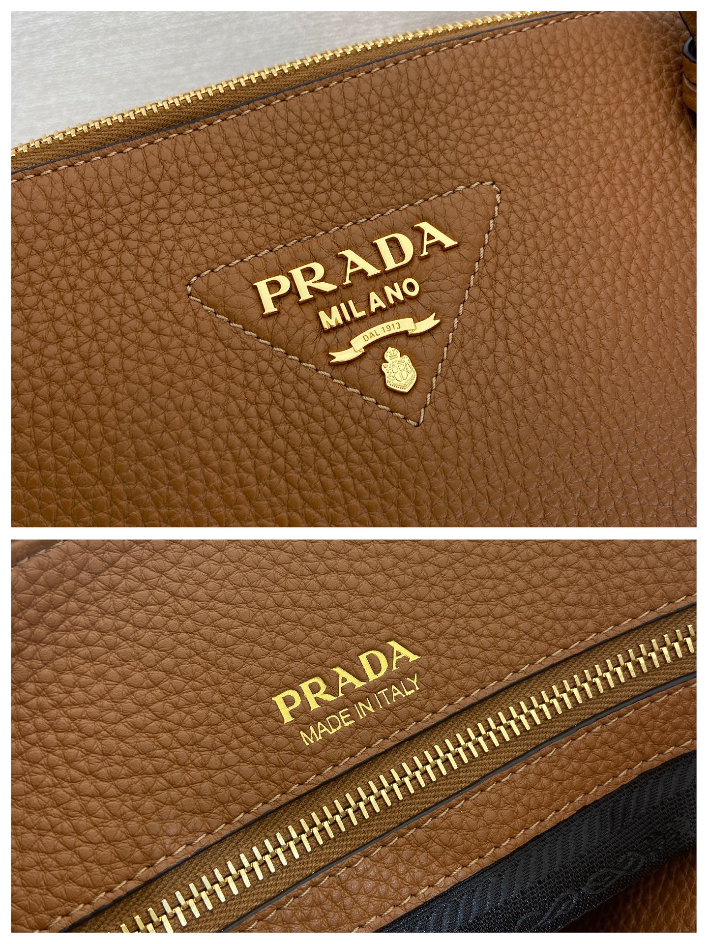 普拉达 PRADA  托特手提 焦糖色 皮质 H0-1BG627_2DKV_F03CW_V_ONM