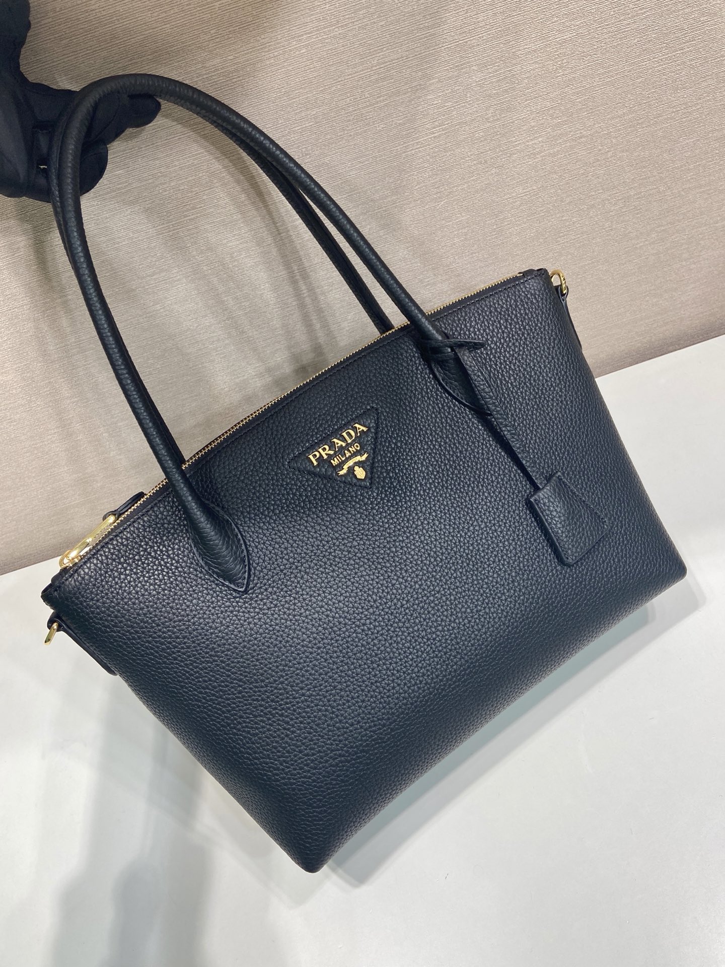 普拉达 PRADA  托特手提 黑色 皮质 1BG627_2DKV_F0632_V_ONM