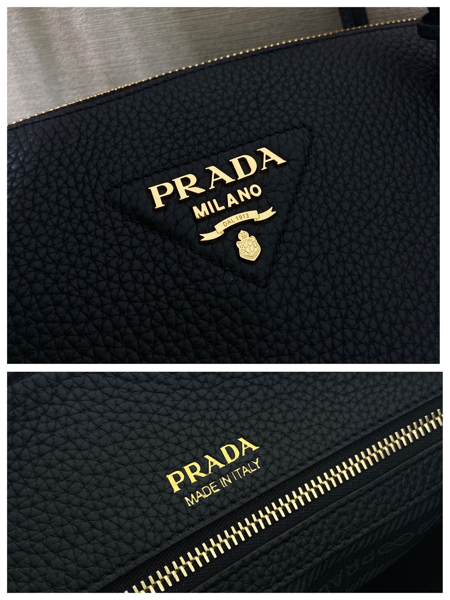 普拉达 PRADA  托特手提 黑色 皮质 1BG627_2DKV_F0632_V_ONM