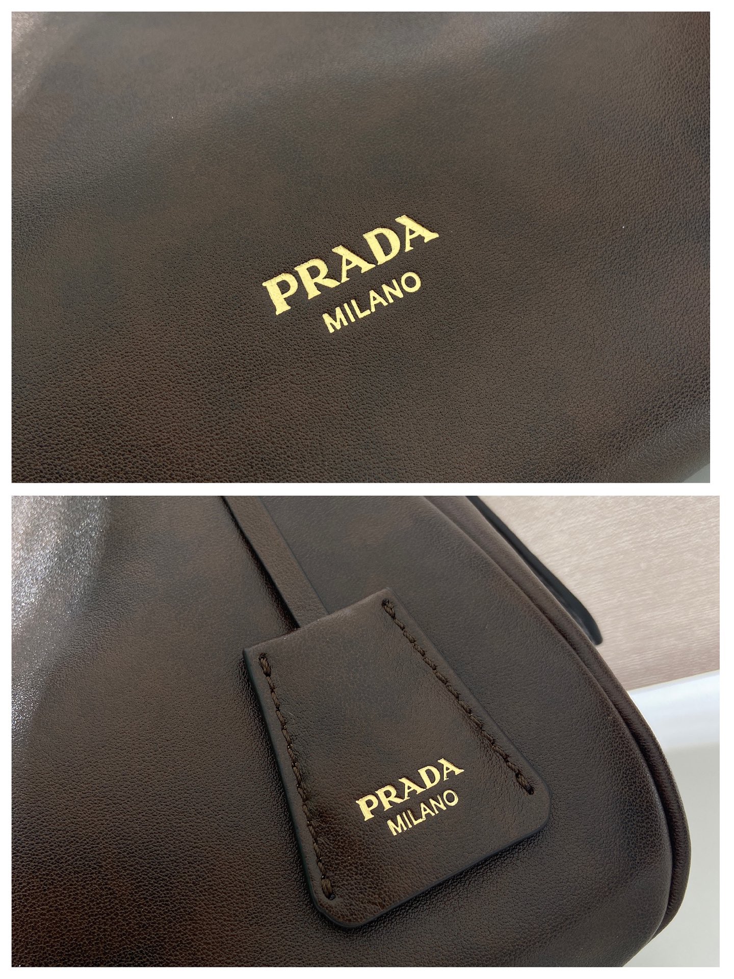 普拉达 PRADA  Aimee  单肩  布朗棕 皮质 H0-1BC301_2ZRN_F0324_V_LEY