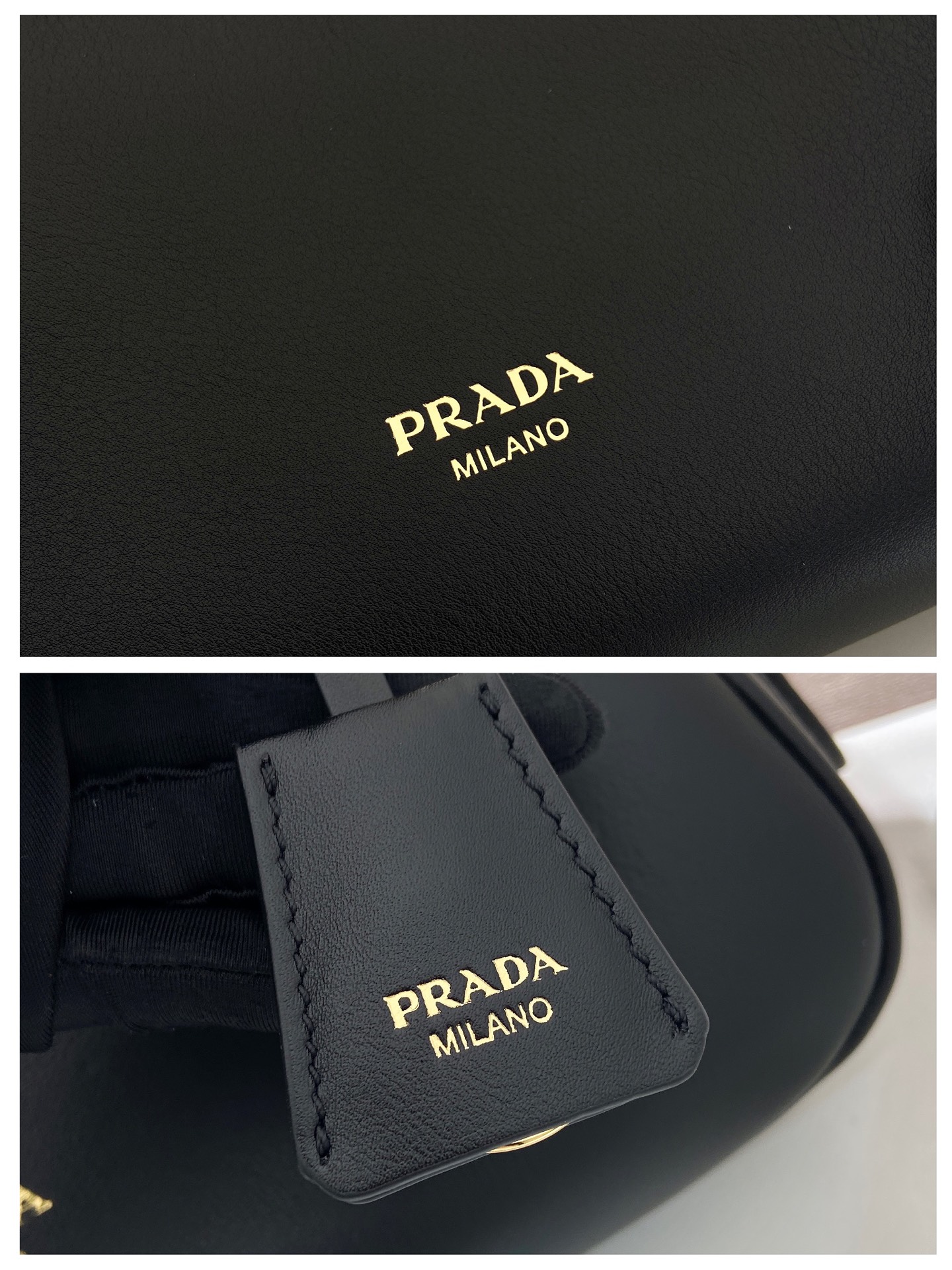 普拉达 PRADA  Aimee  单肩  黑色 皮质 H0-1BC301_2ZRN_F0002