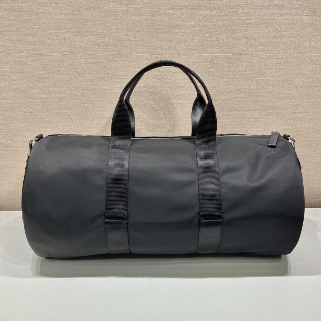 普拉达 PRADA Re-Nylon 旅行包 黑色3白杠尼龙 H0-2VC015_1WQ8_F0002