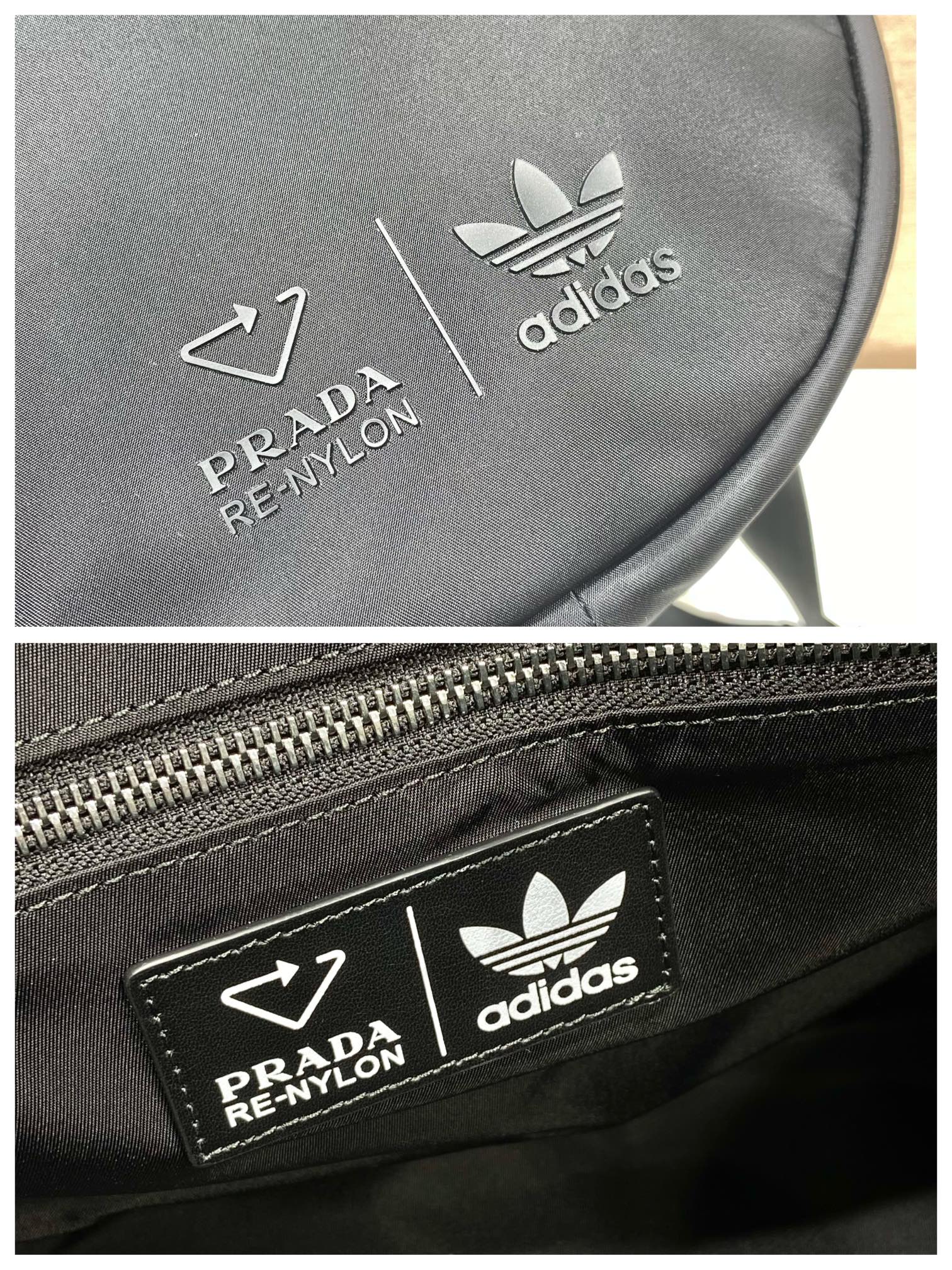 普拉达 PRADA Re-Nylon 旅行包 黑色3白杠尼龙 H0-2VC015_1WQ8_F0002