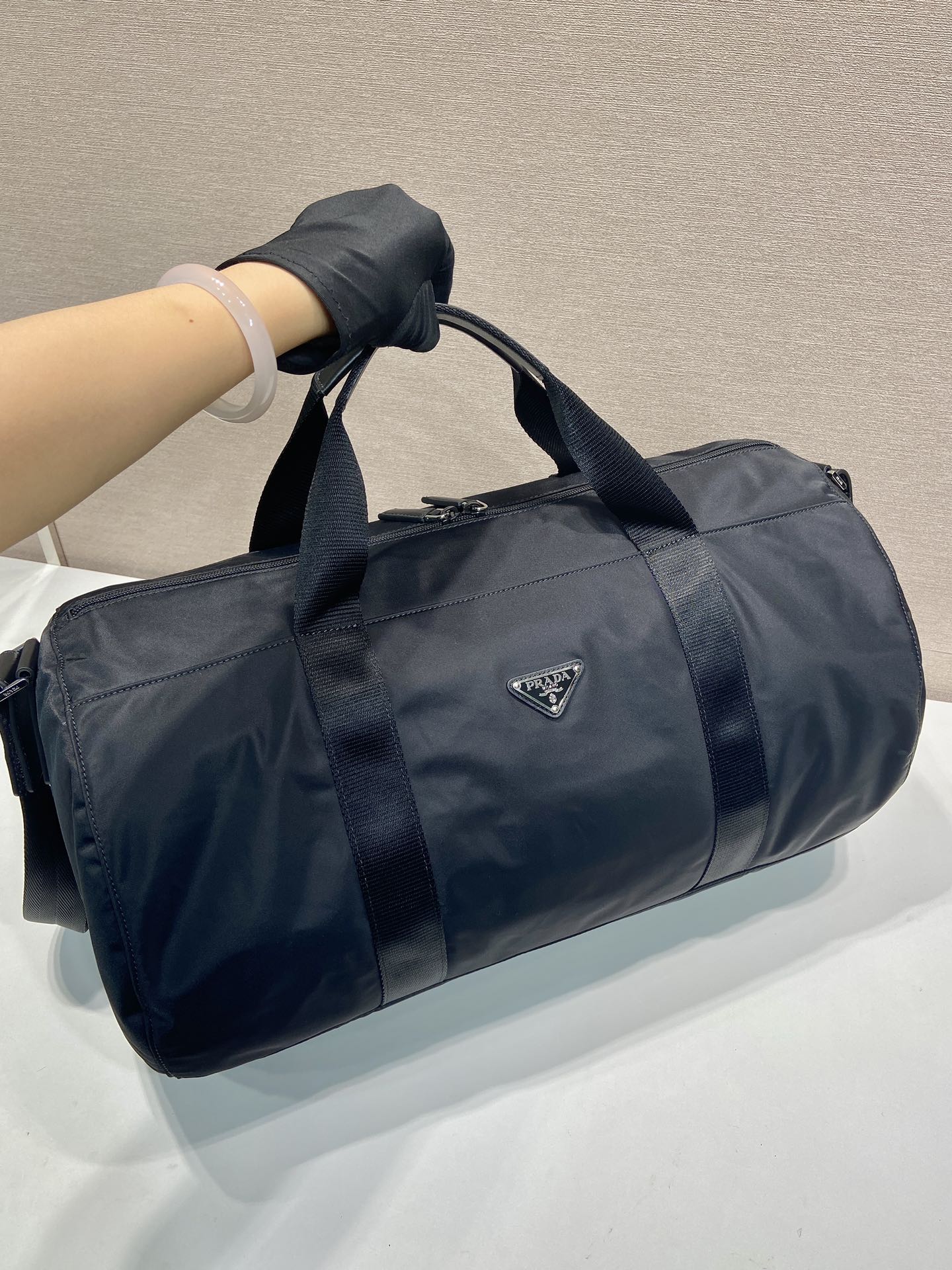 普拉达 PRADA Re-Nylon 旅行包 黑色 尼龙 H0-2VC015 
