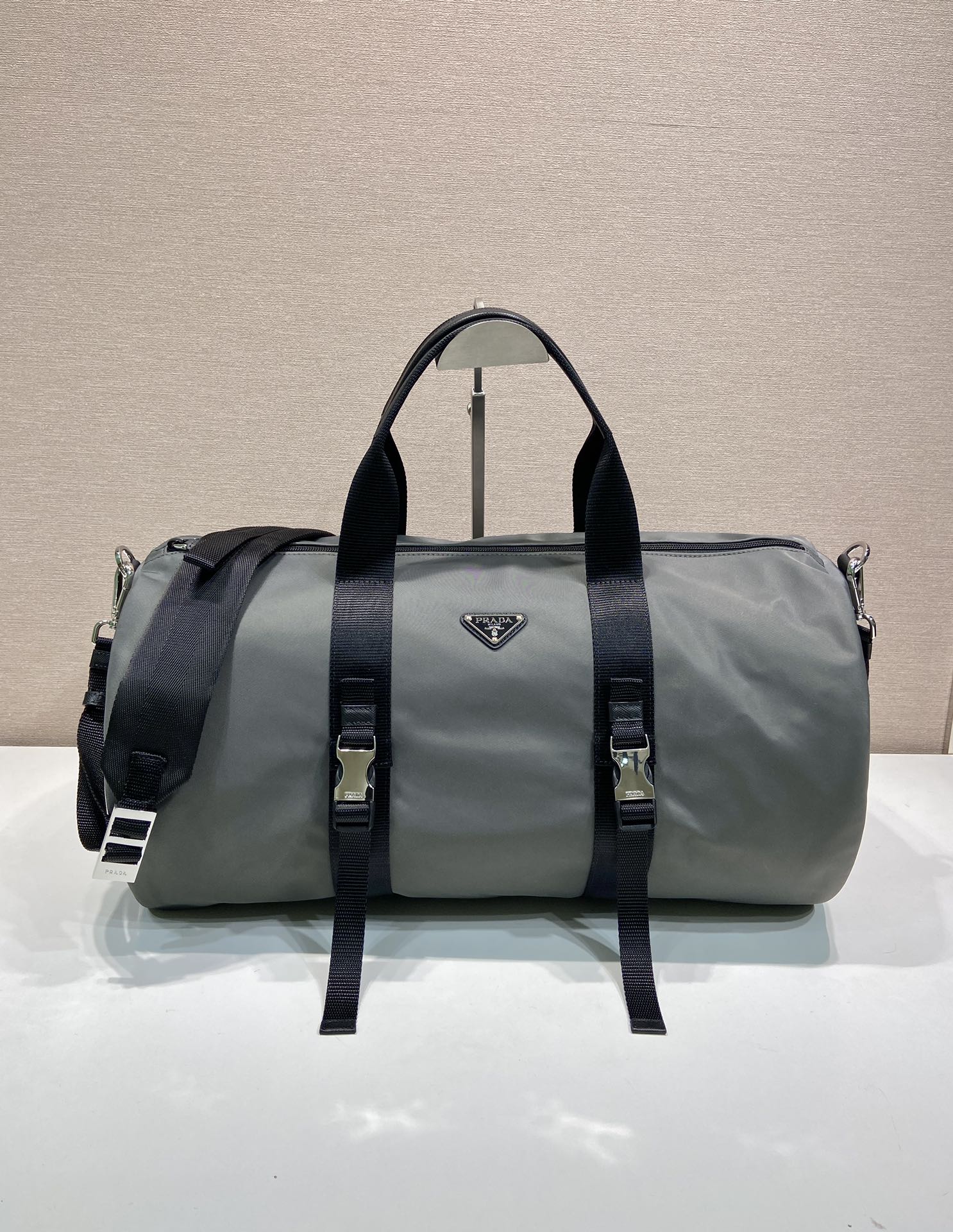 普拉达 PRADA Re-Nylon 旅行包 森林绿 尼龙 H0-长50cm 宽27cm 高27cm