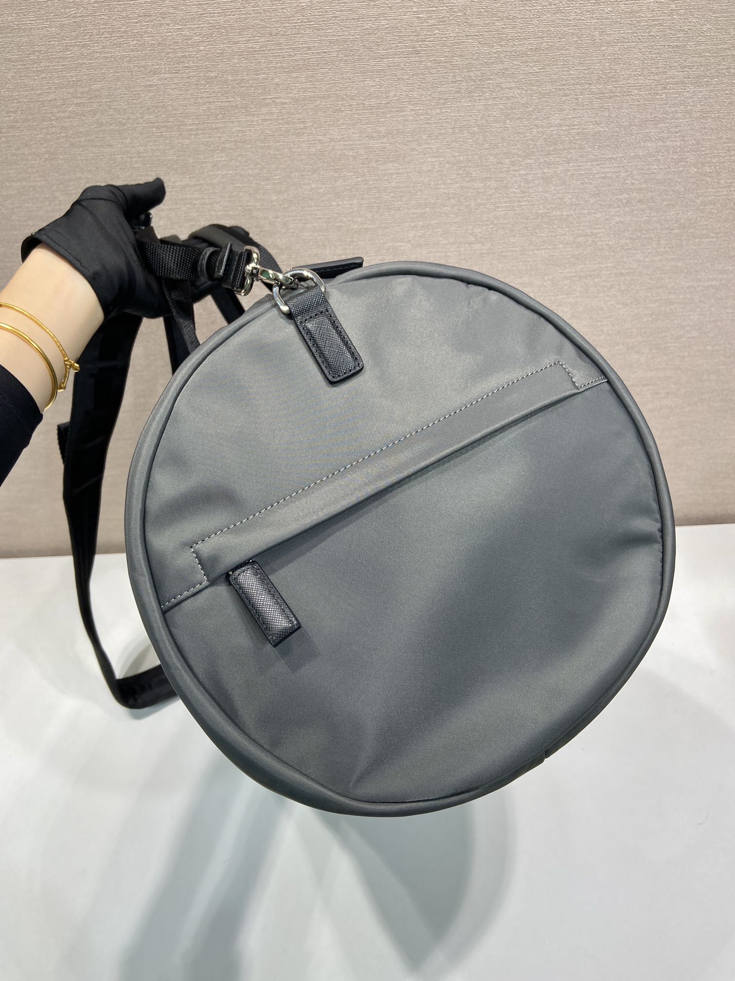 普拉达 PRADA Re-Nylon 旅行包 森林绿 尼龙 H0-长50cm 宽27cm 高27cm