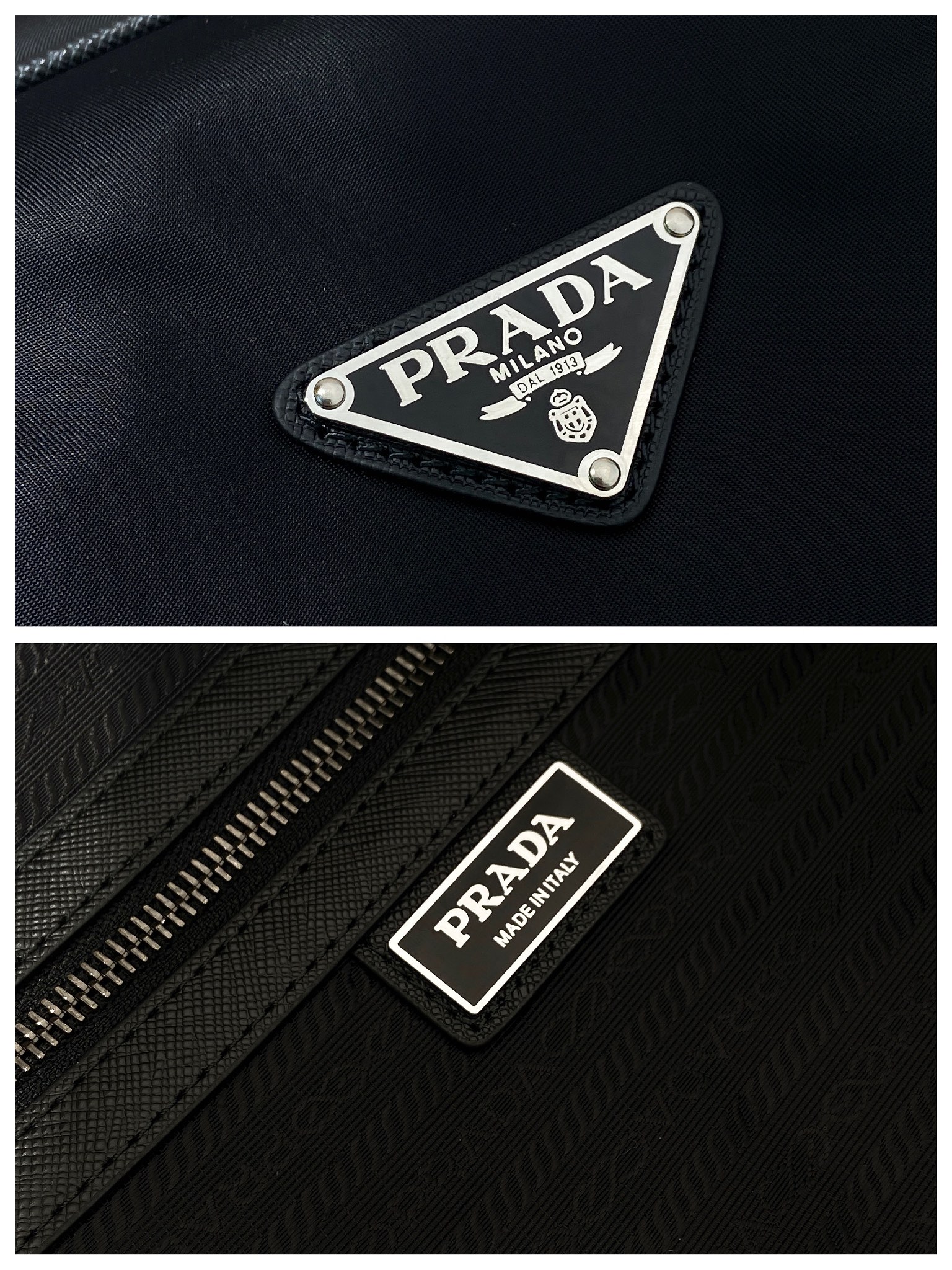 普拉达 PRADA Re-Nylon 手提旅行包 黑色 尼龙 H0-2VC013_2DMH_F0002