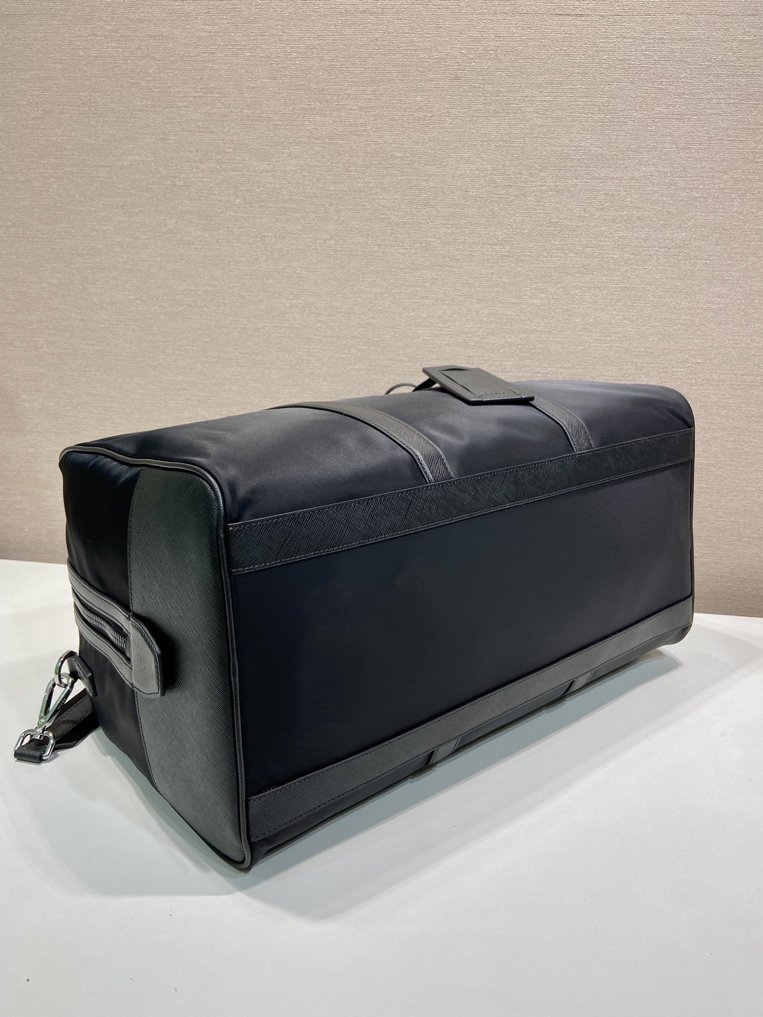 50CM 普拉达 PRADA Re-Nylon 手提旅行包 黑色 尼龙 H0-2VC018_789_F0002