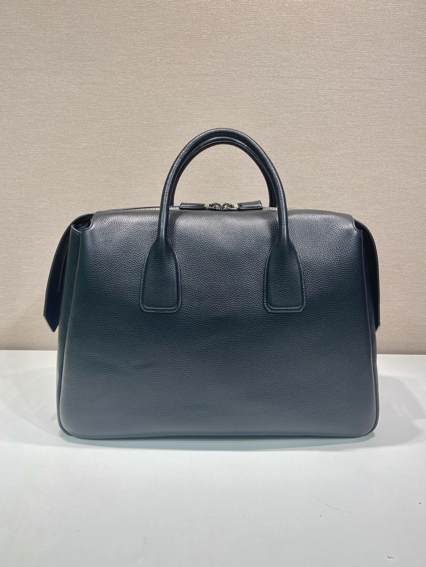 51CM 普拉达 PRADA 手提旅行包 黑色 荔枝皮质  J0-2VC035_2BBE_F0002