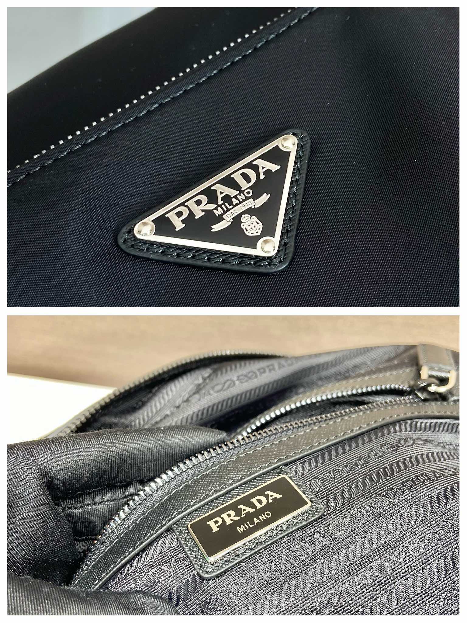 普拉达 PRADA Re-Nylon 手提旅行包 黑色 尼龙  H0-2VC796-2DMH-F0002-V-OOO