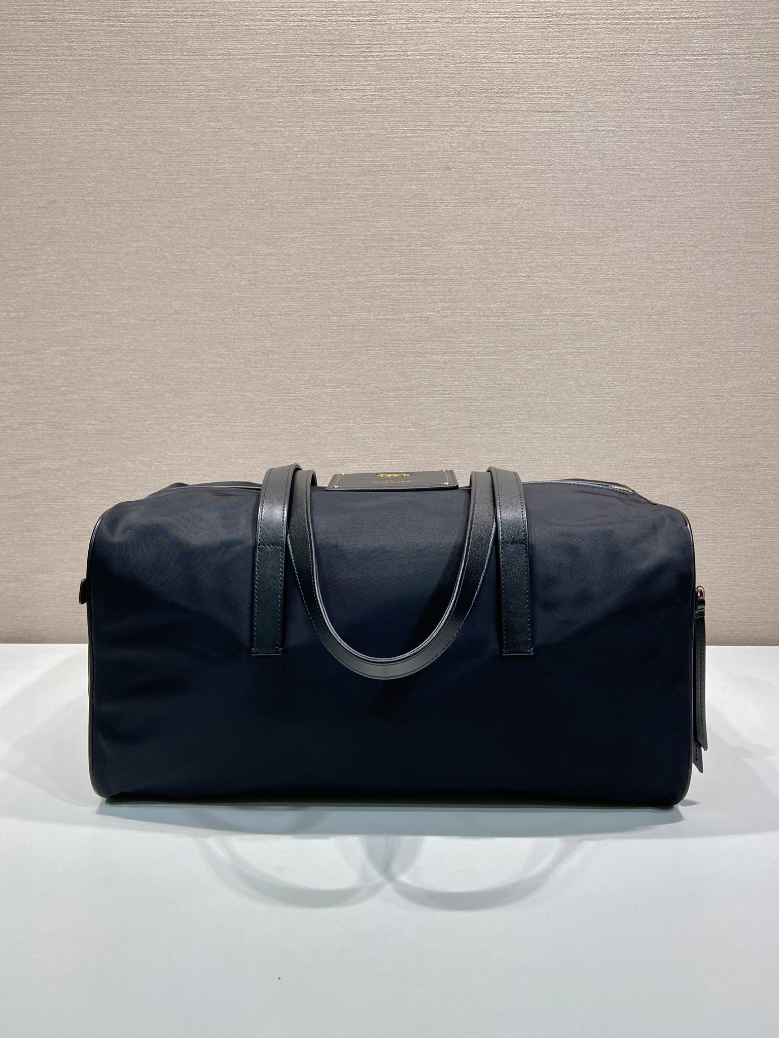 40CM 普拉达 PRADA Re-Nylon 手提旅行包 黑色 尼龙  H0-1BB135_RDLN_F0002