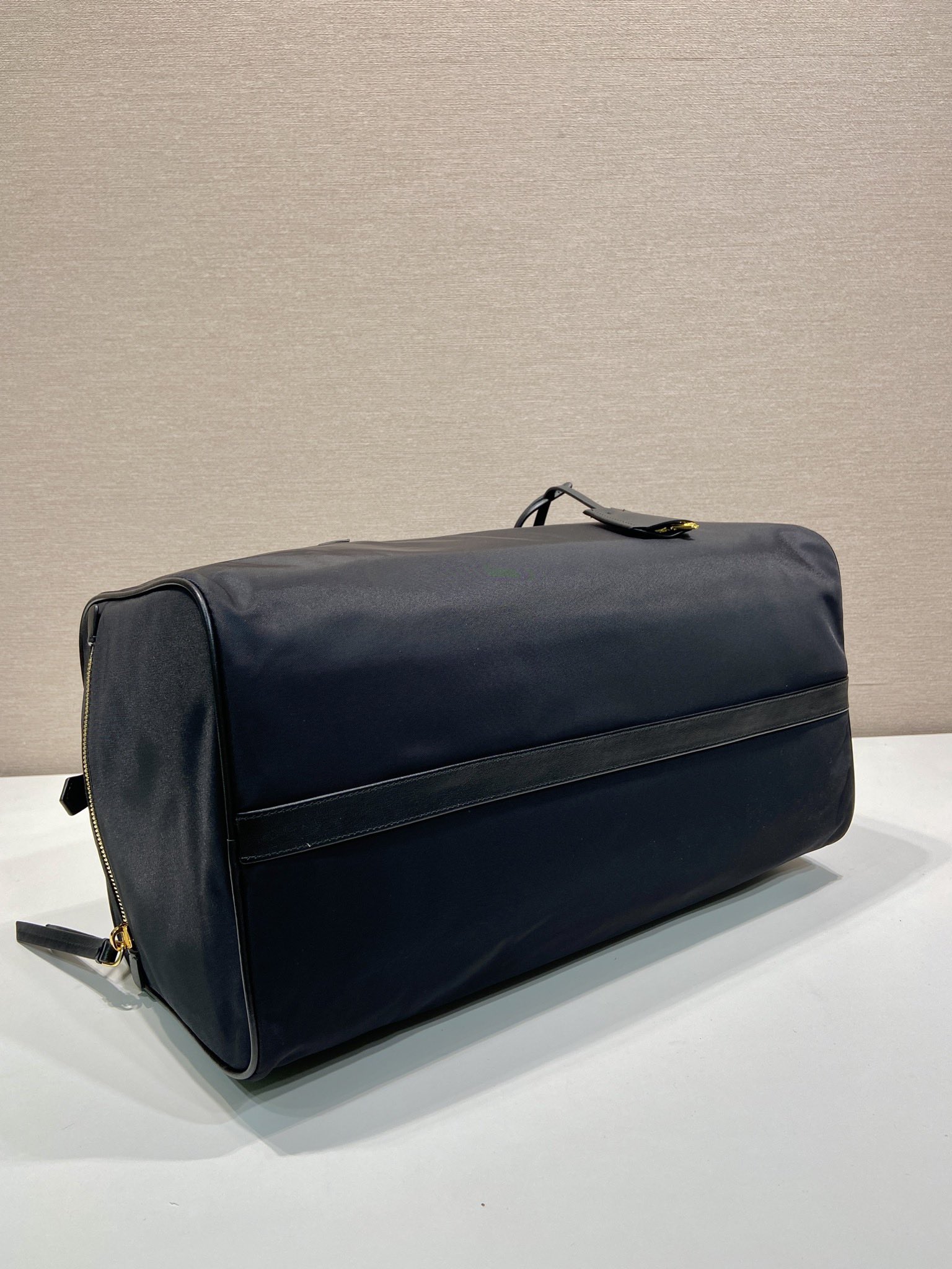 40CM 普拉达 PRADA Re-Nylon 手提旅行包 黑色 尼龙  H0-1BB135_RDLN_F0002