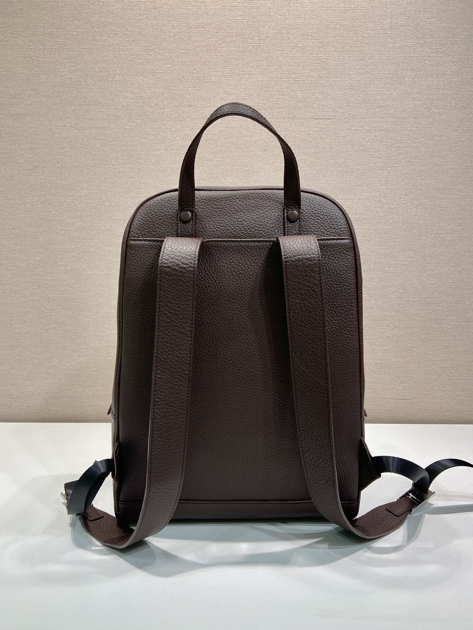 普拉达 PRADA  双肩包 荔枝皮质 褐红色 J0-2VZ102_2BBE_F0038_V_DOO