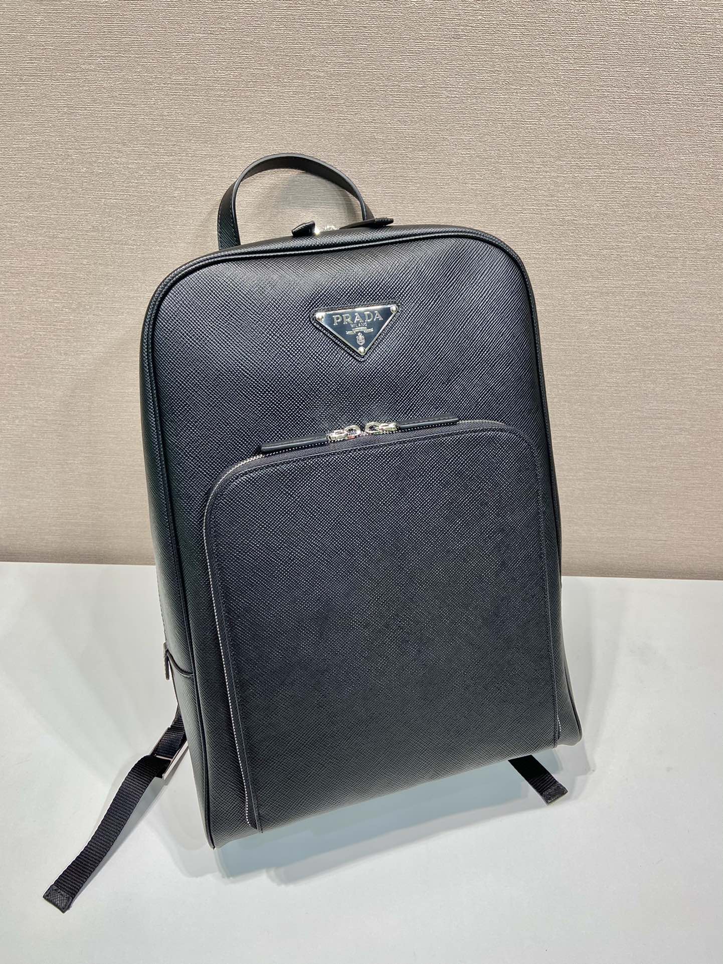 普拉达 PRADA  双肩包 十字纹 皮革 黑色 H0-2VZ102_9Z2_F0002_V_DOO