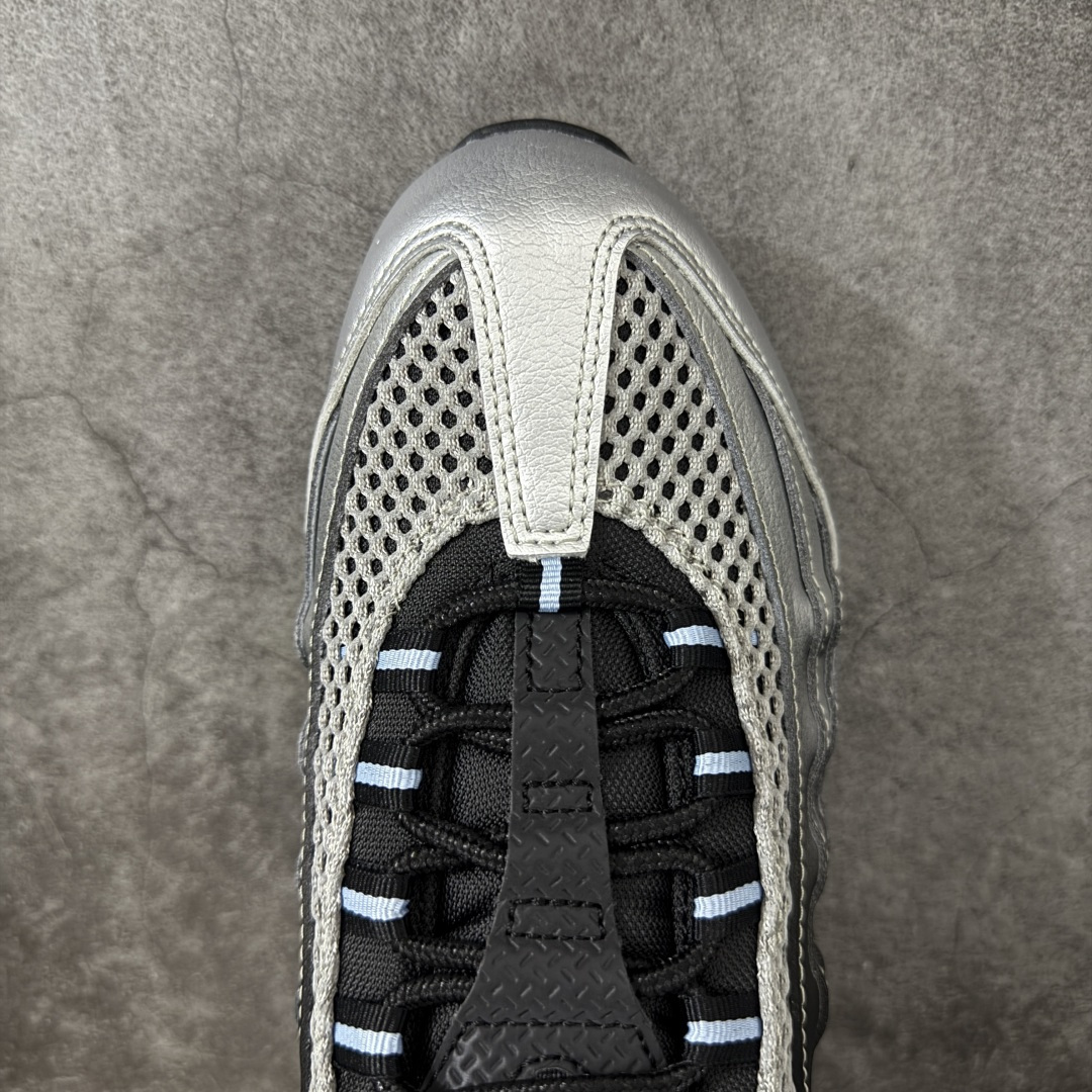 升级最终版Palace  Air Max 95  低筒 网布防滑 运动鞋 休闲鞋 球鞋 男鞋 波鞋  黑银 IQ7708-095