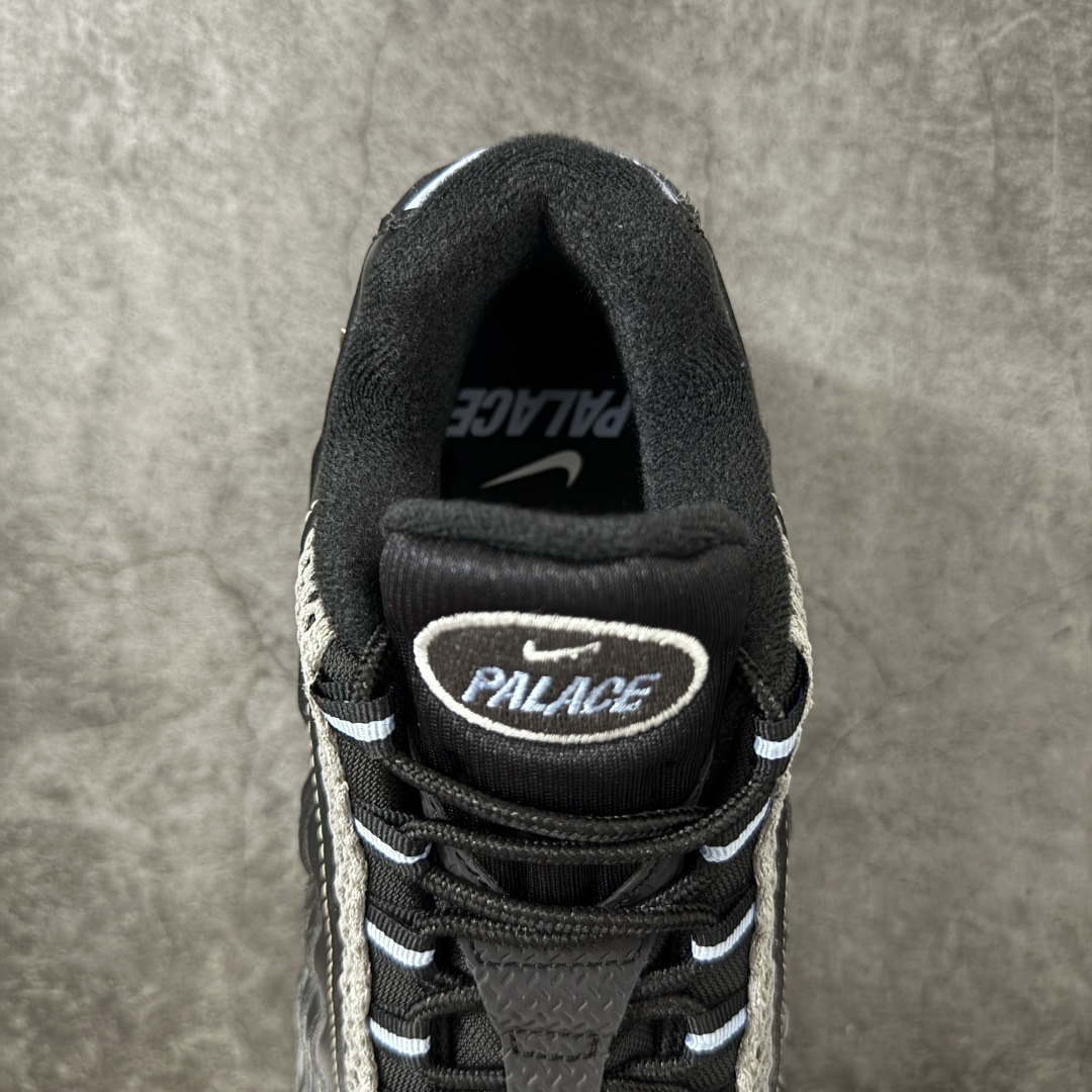 升级最终版Palace  Air Max 95  低筒 网布防滑 运动鞋 休闲鞋 球鞋 男鞋 波鞋  黑银 IQ7708-095