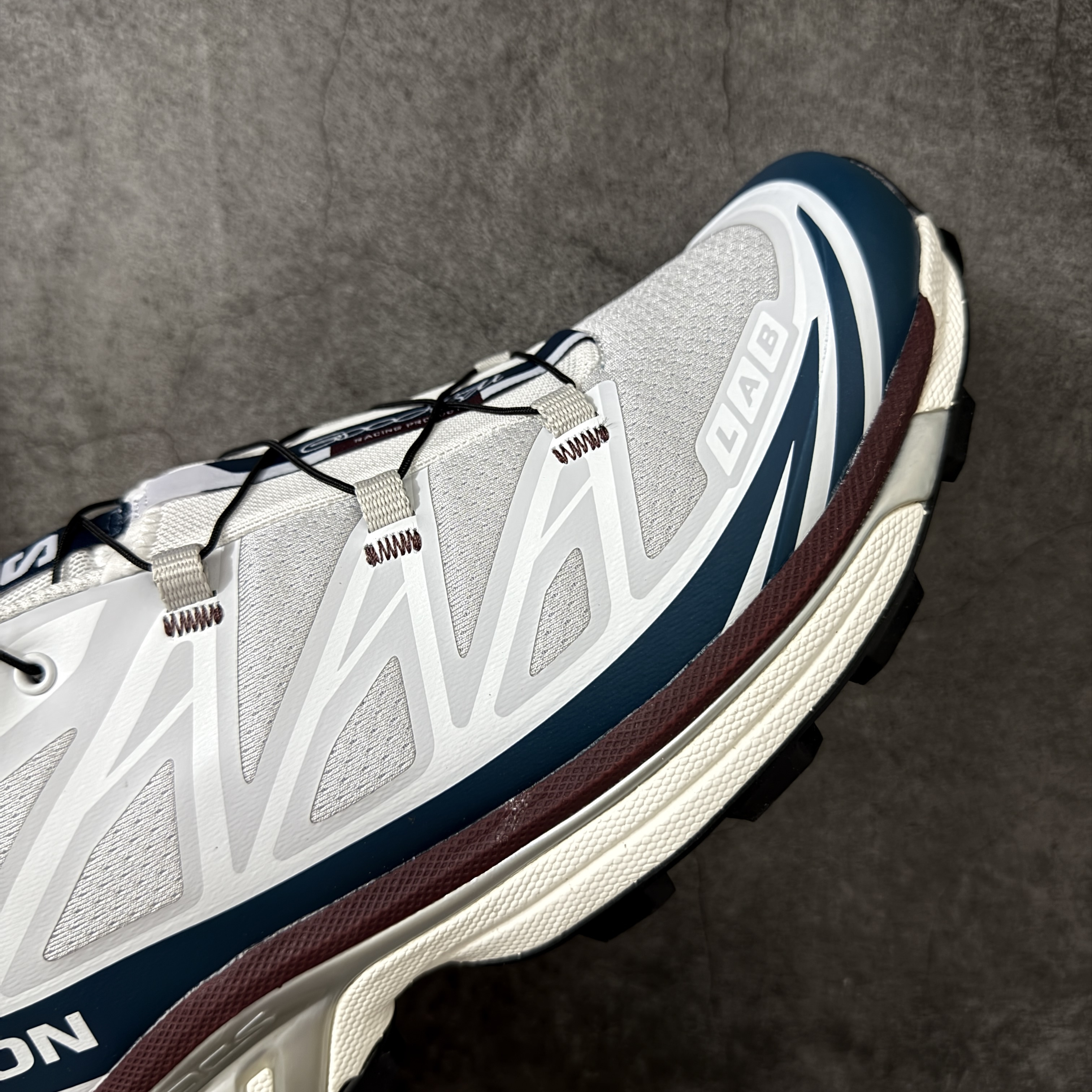 SALOMON XT-6  萨洛蒙  低筒 减震防滑 户外 跑步鞋 运动鞋 登山 男鞋 女鞋  波鞋 （版型偏小一码）蓝白454564