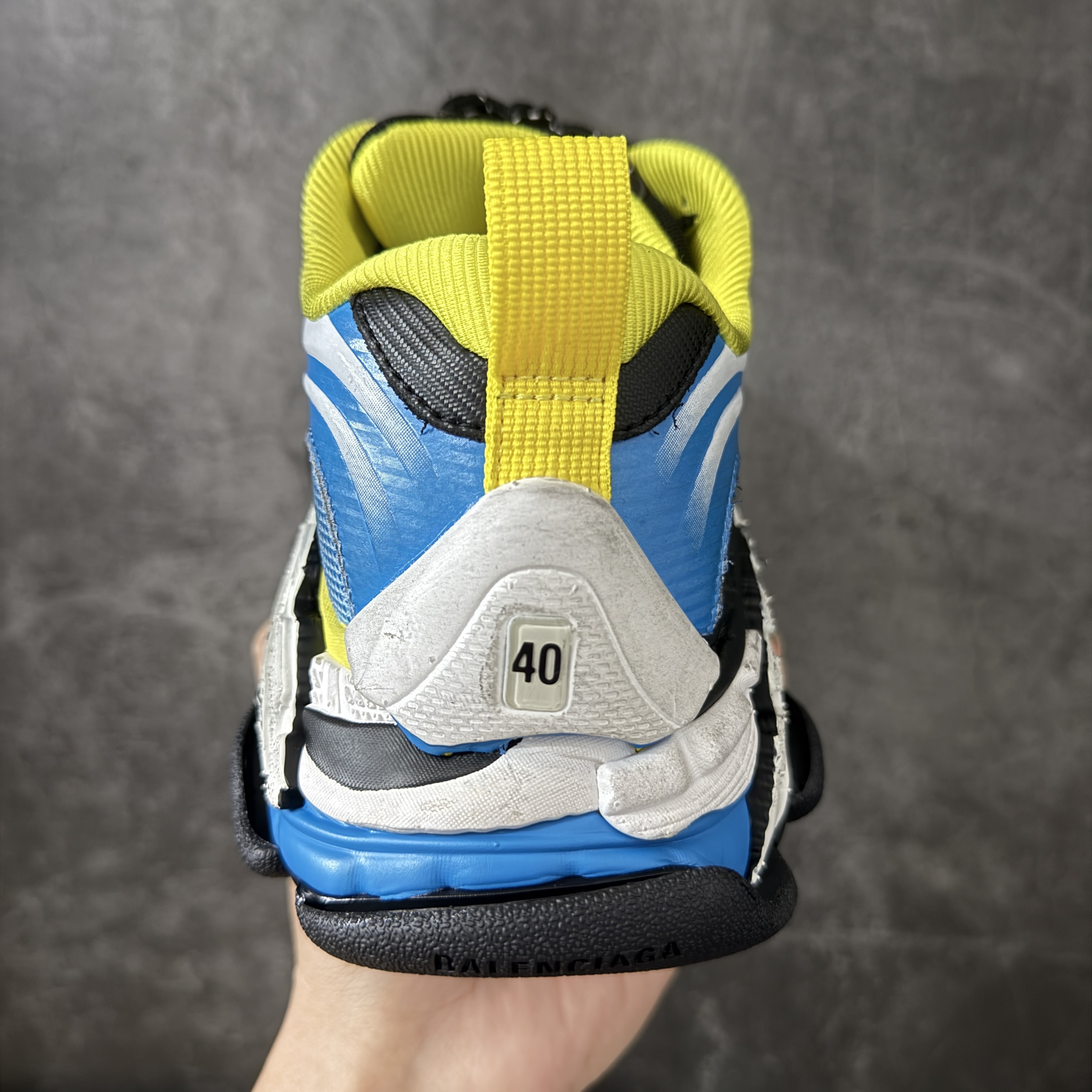 Balenciaga Triple S2 24代 厚底老爹 休闲鞋 蓝黄白 C0-865849WTRS24497
