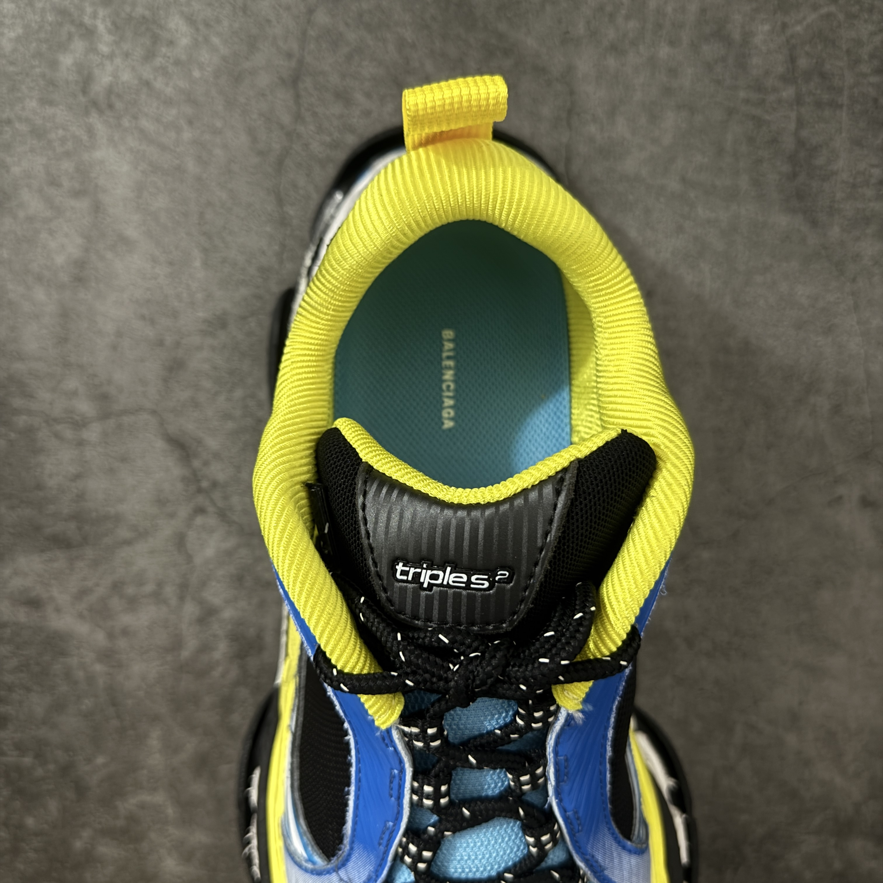 Balenciaga Triple S2 24代 厚底老爹 休闲鞋 蓝黄白 C0-865849WTRS24497