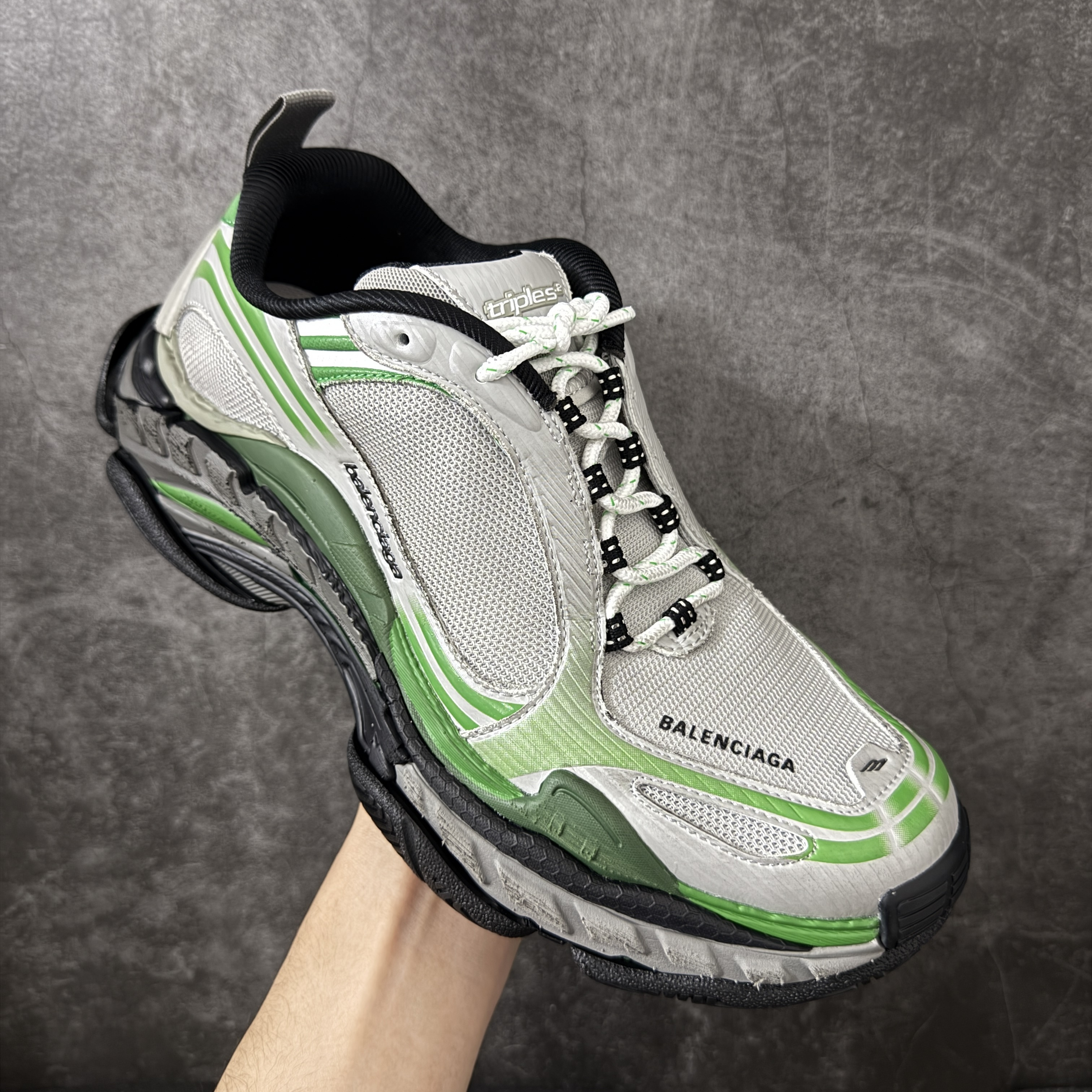 Balenciaga Triple S2 24代 厚底老爹 休闲鞋 绿色 C0-865849WTRS21133