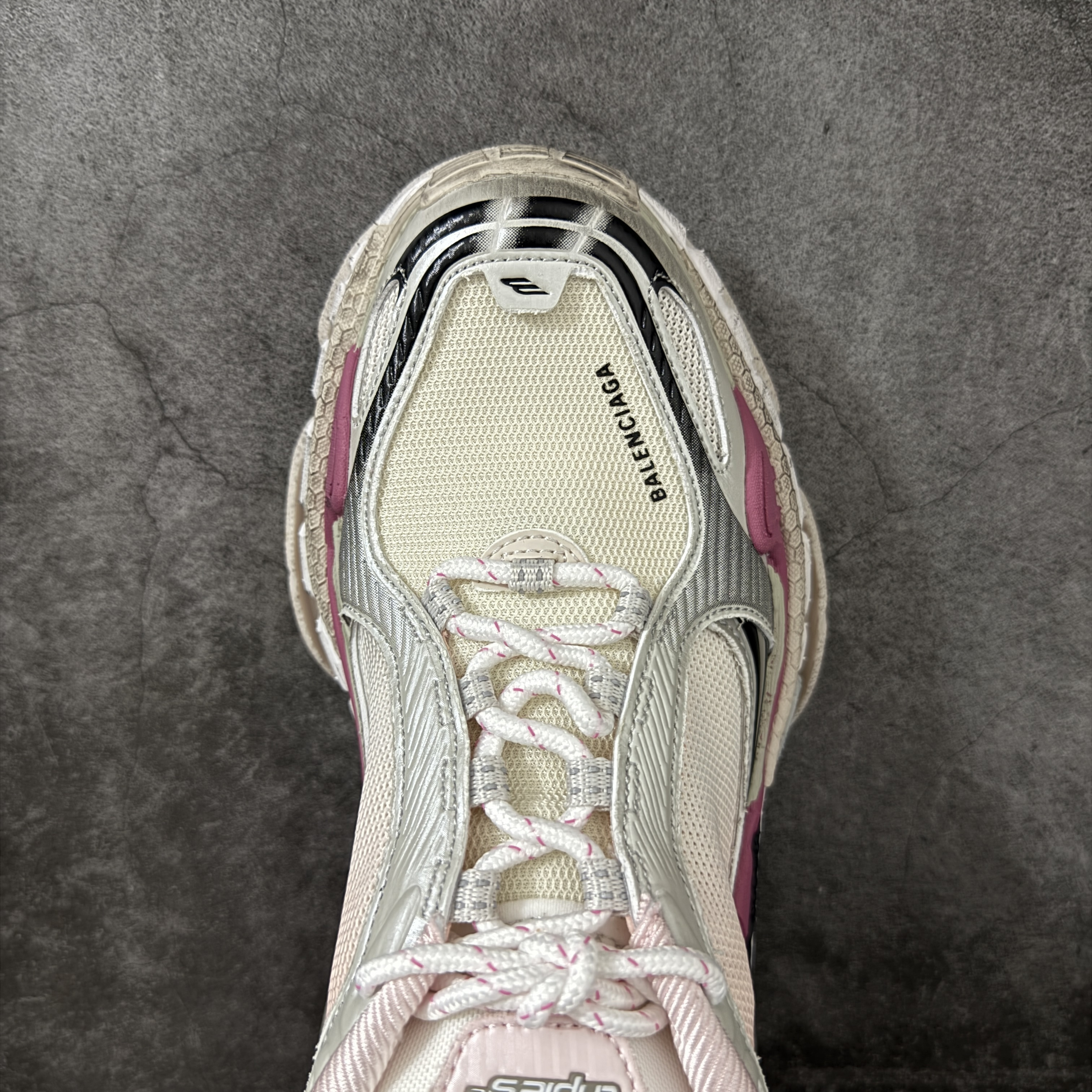 Balenciaga Triple S2 24代 厚底老爹 休闲鞋 粉紫色 C0-865851WTR2G6800