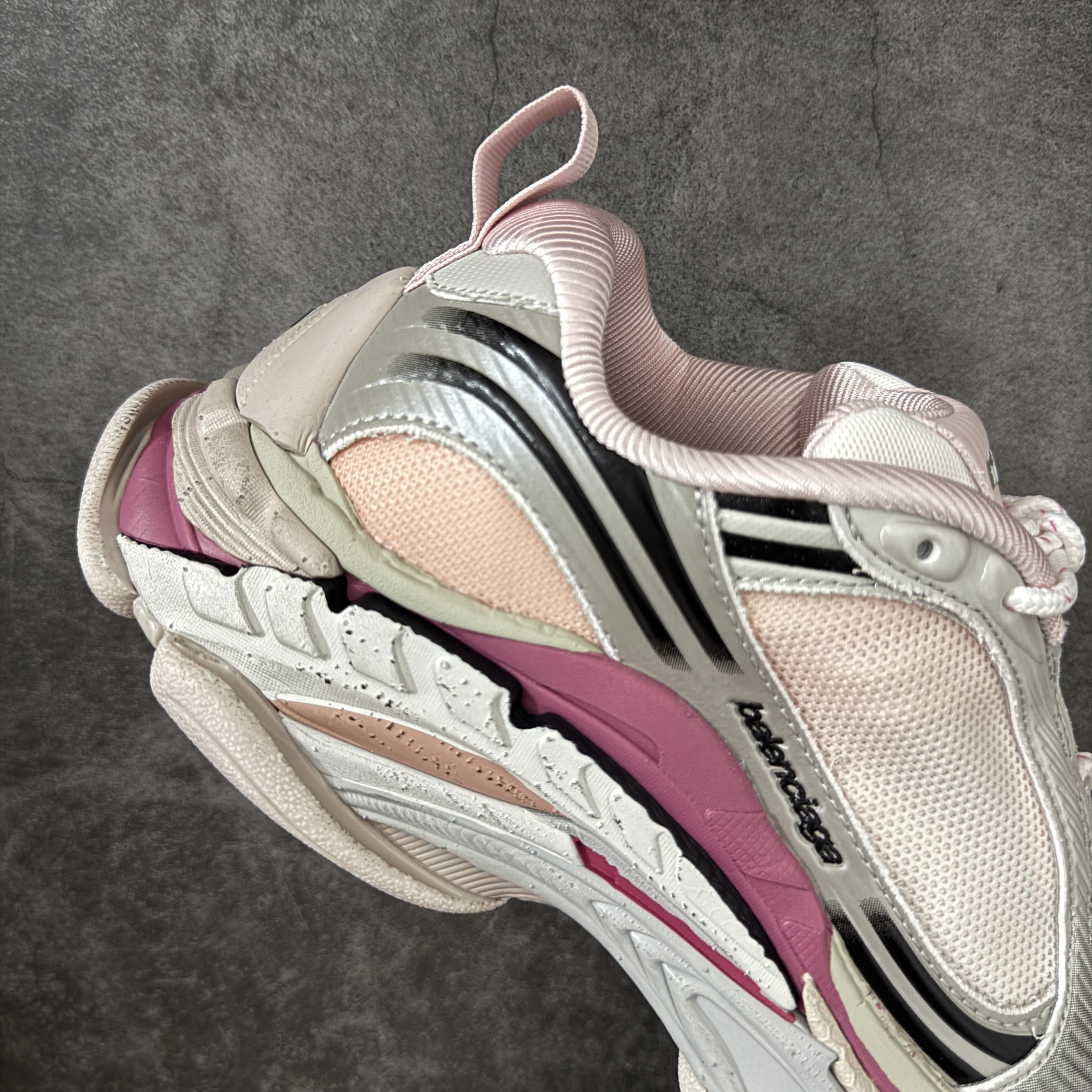 Balenciaga Triple S2 24代 厚底老爹 休闲鞋 粉紫色 C0-865851WTR2G6800