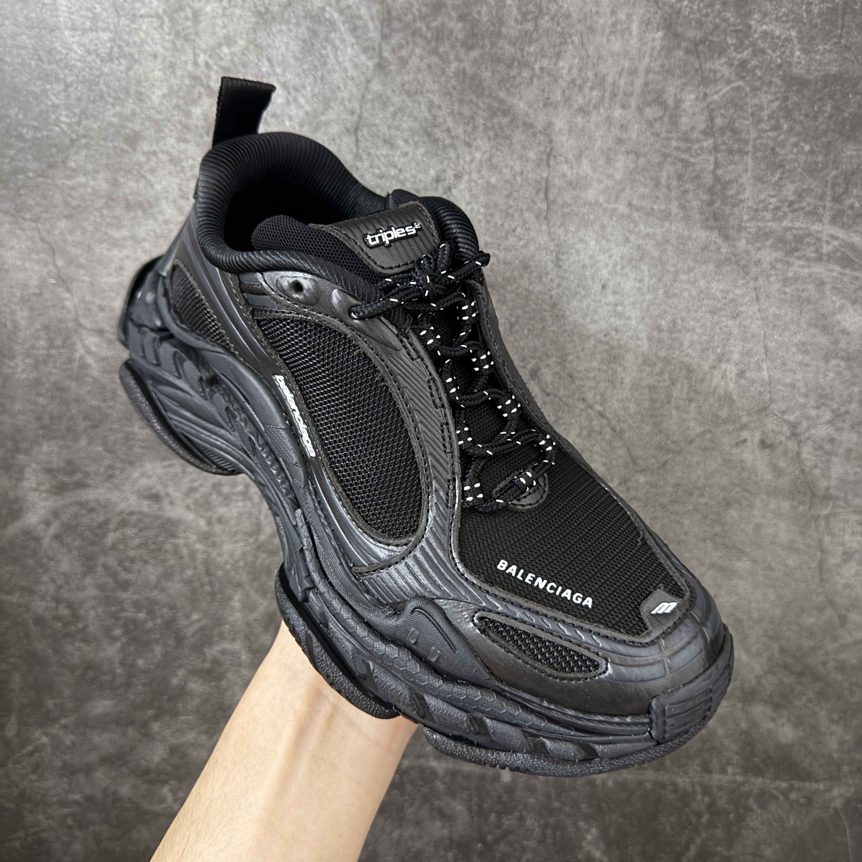 Balenciaga Triple S2 24代 厚底老爹 休闲鞋 黑色 C0-8865849WTRS21011