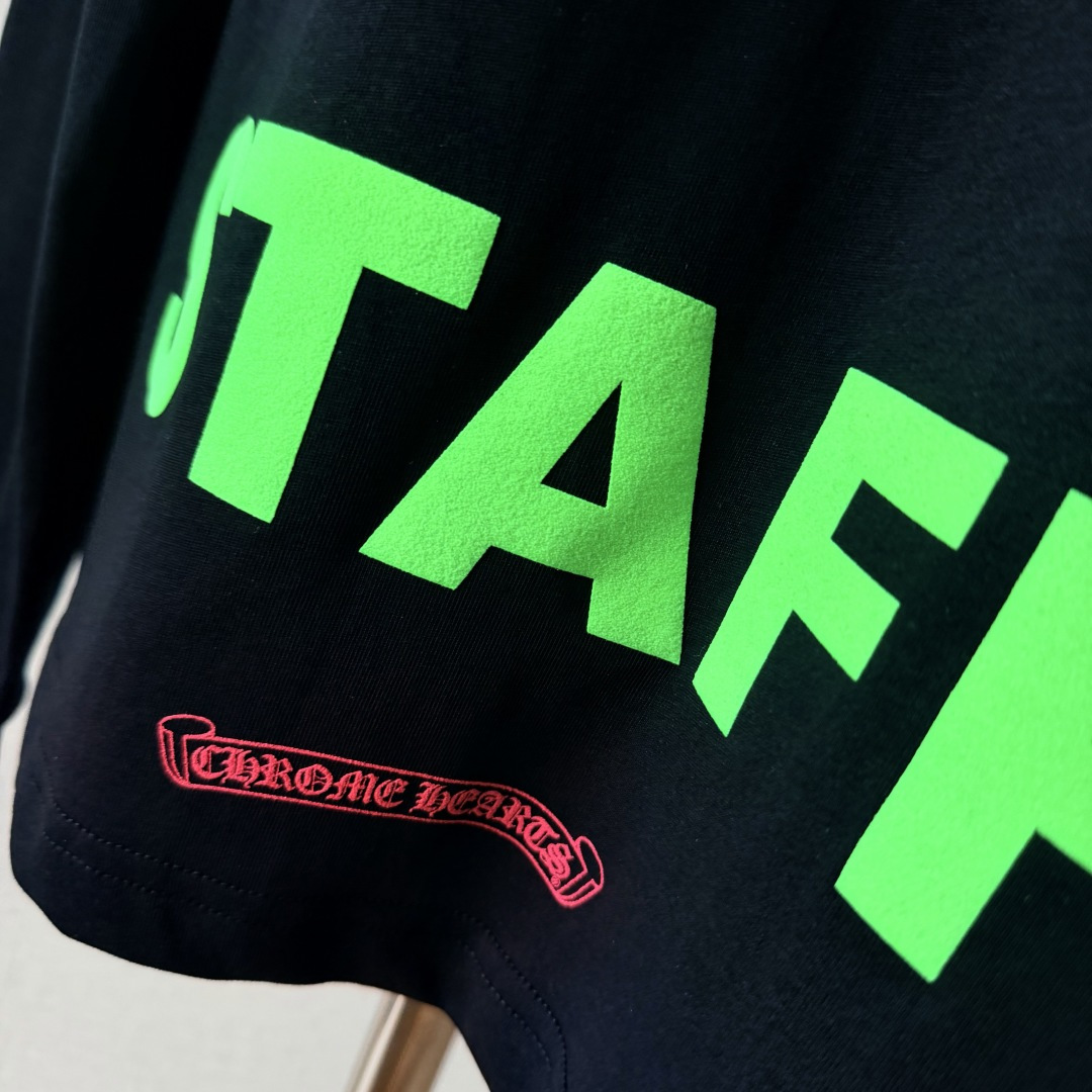 Chrome Hearts 克罗心 CH  印花  荧光 绿马蹄   粉十字花  STAFF   黑色