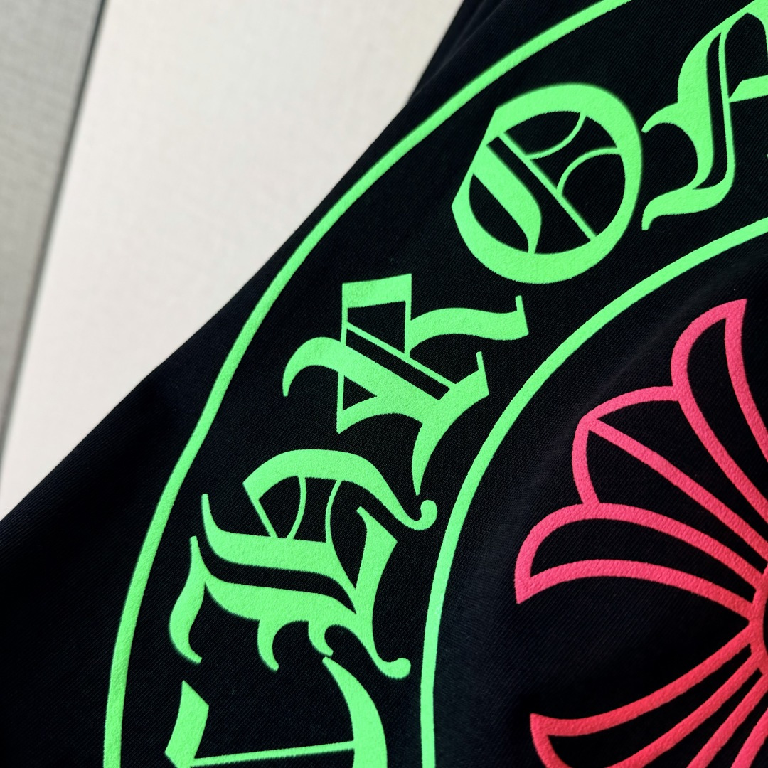 Chrome Hearts 克罗心 CH  印花  荧光 绿马蹄   粉十字花  STAFF   黑色