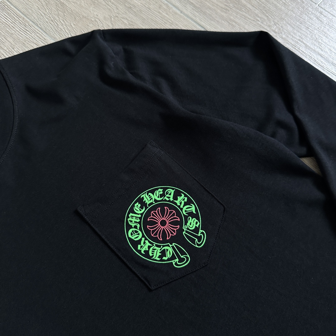 Chrome Hearts 克罗心 CH  印花  荧光 绿马蹄   粉十字花  STAFF   黑色