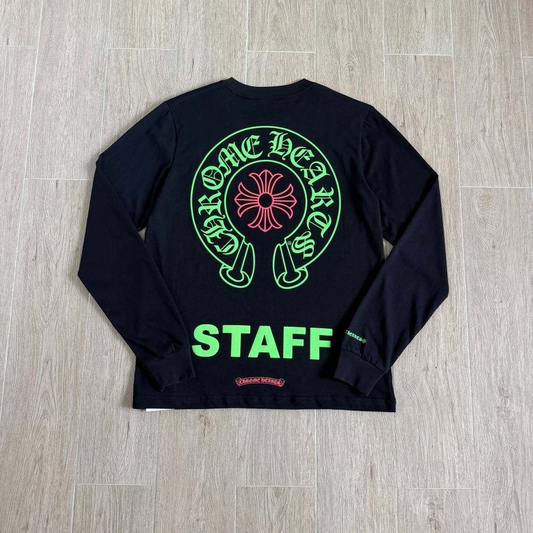 Chrome Hearts 克罗心 CH  印花  荧光 绿马蹄   粉十字花  STAFF   黑色
