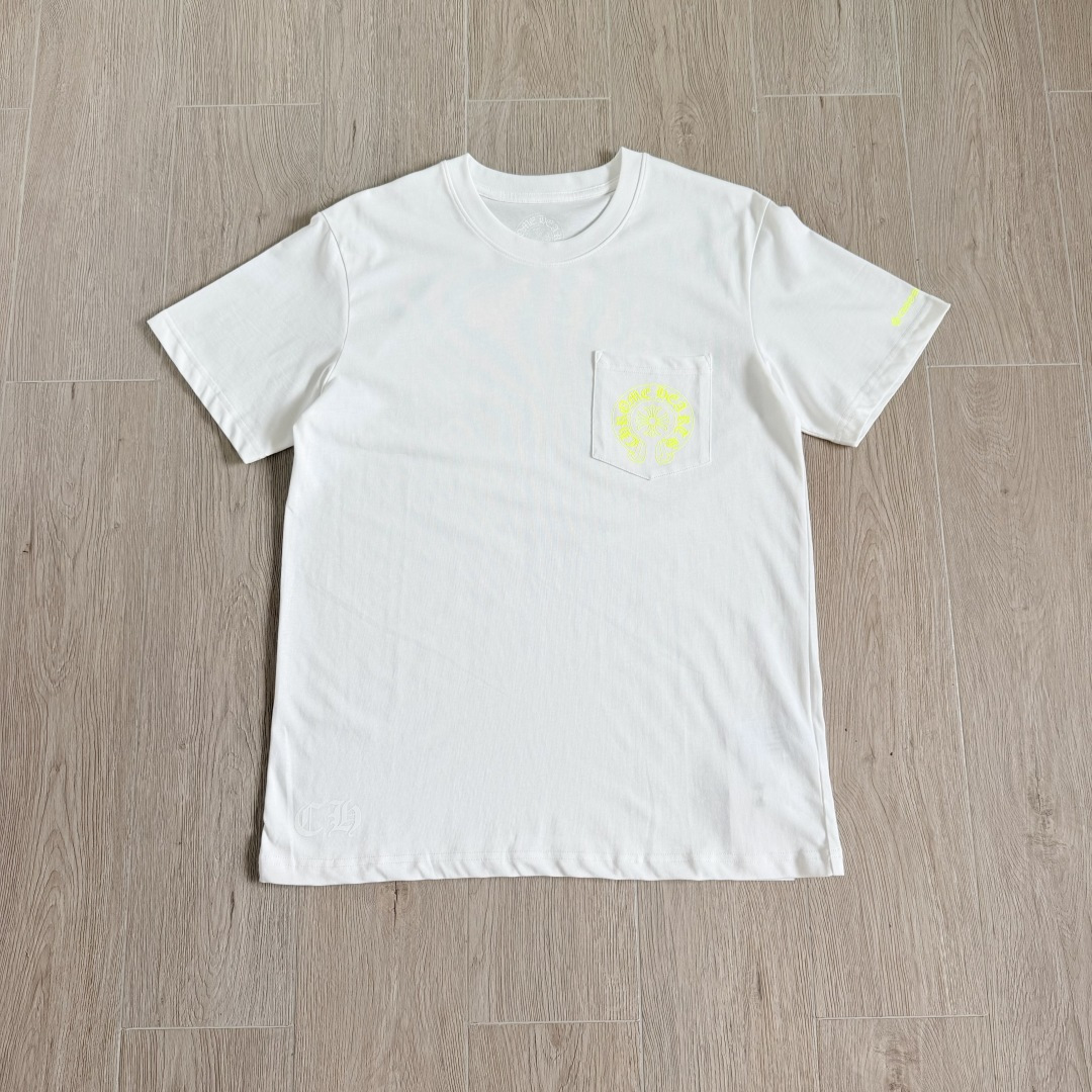 Chrome Hearts CH 克罗心  圆领 短袖 T恤  马蹄 A0  26 荧光黄 