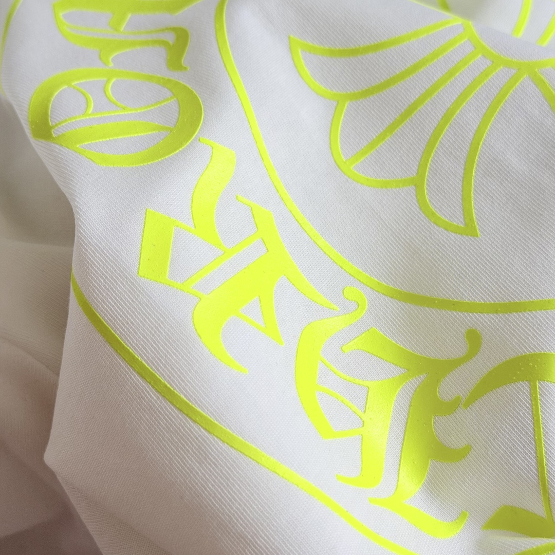 Chrome Hearts CH 克罗心  圆领 短袖 T恤  马蹄 A0  26 荧光黄 