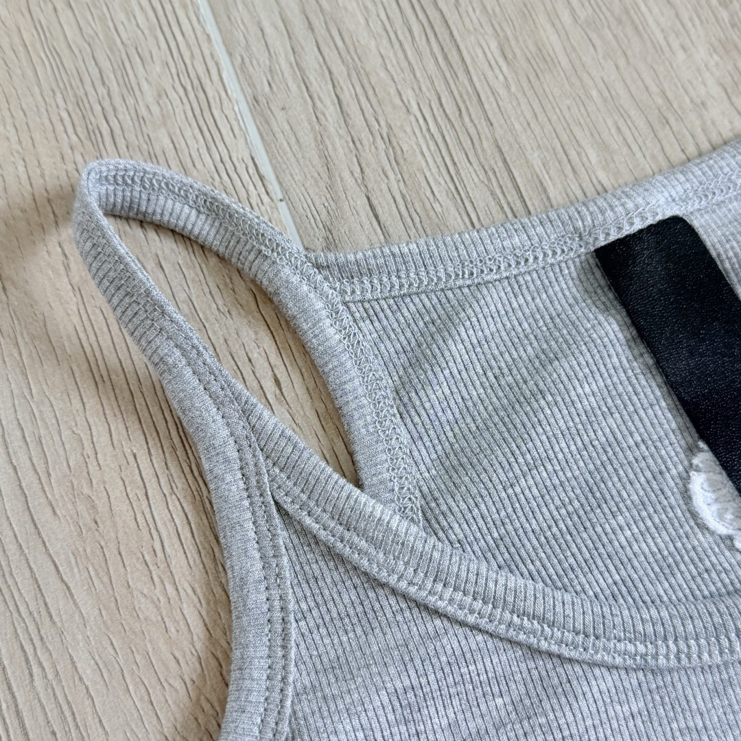 Chrome Hearts CH 克罗心 华夫格 刺绣 修身 吊带 背心 女款 