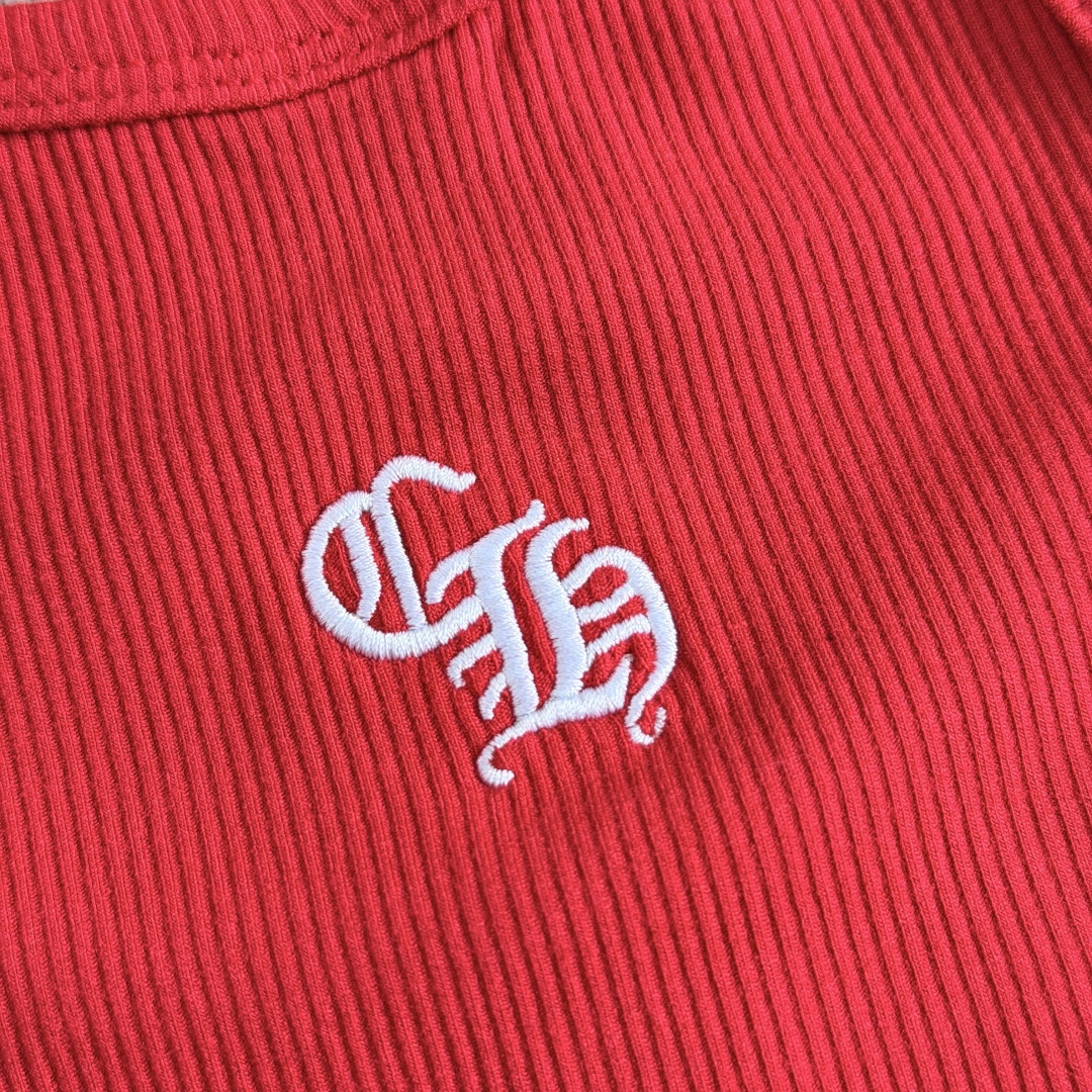 Chrome Hearts CH 克罗心 华夫格 刺绣 修身 吊带 背心 女款 