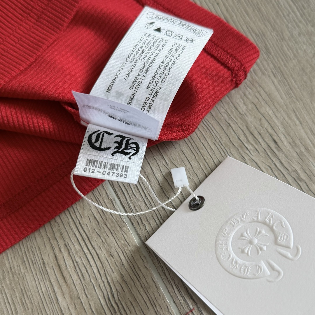 Chrome Hearts CH 克罗心 华夫格 刺绣 修身 吊带 背心 女款 