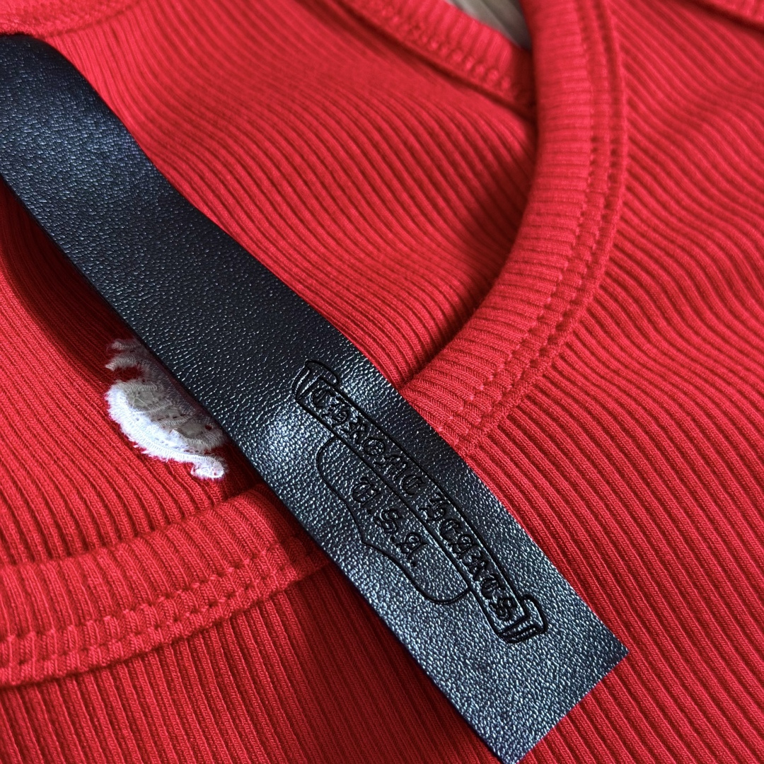 Chrome Hearts CH 克罗心 华夫格 刺绣 修身 吊带 背心 女款 