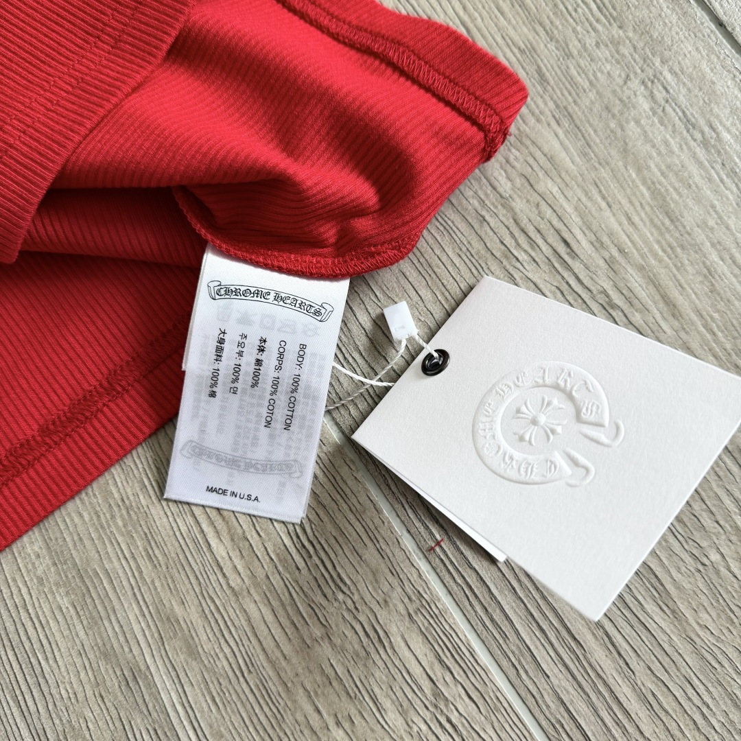 Chrome Hearts CH 克罗心 华夫格 刺绣 修身 吊带 背心 女款 