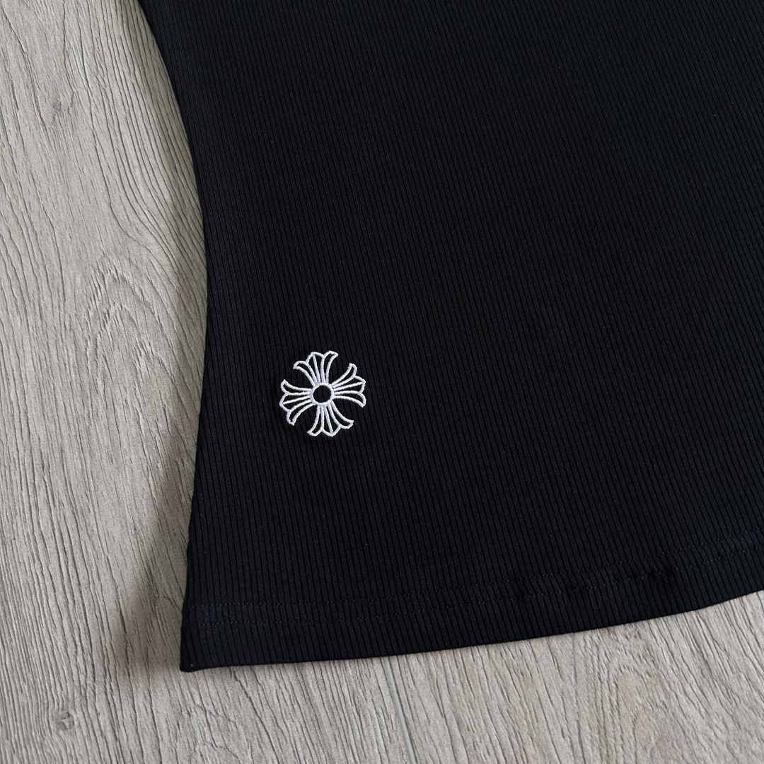 Chrome Hearts CH 克罗心 华夫格 刺绣 修身 吊带 背心 女款 