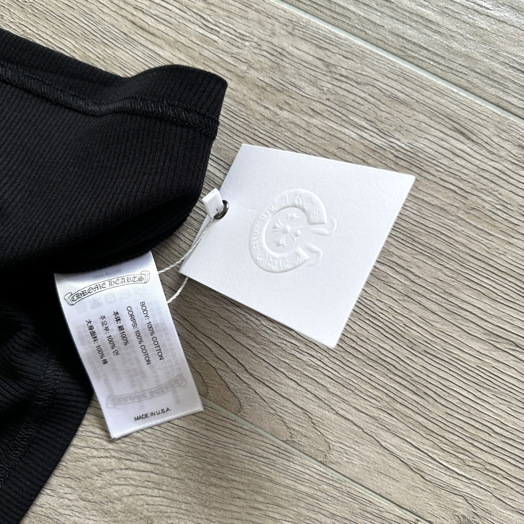 Chrome Hearts CH 克罗心 华夫格 刺绣 修身 吊带 背心 女款 