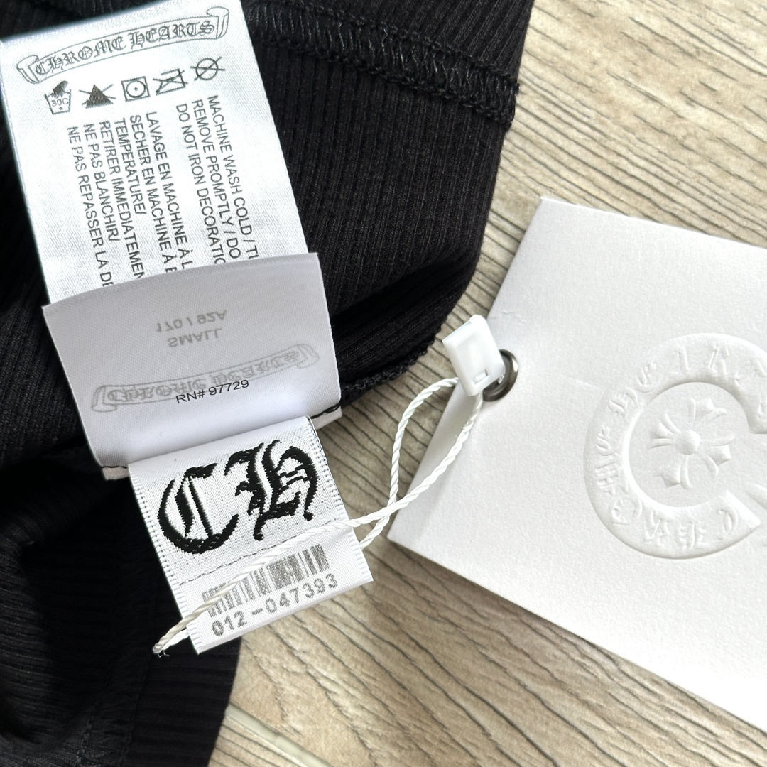 Chrome Hearts CH 克罗心 华夫格 刺绣 修身 吊带 背心 女款 